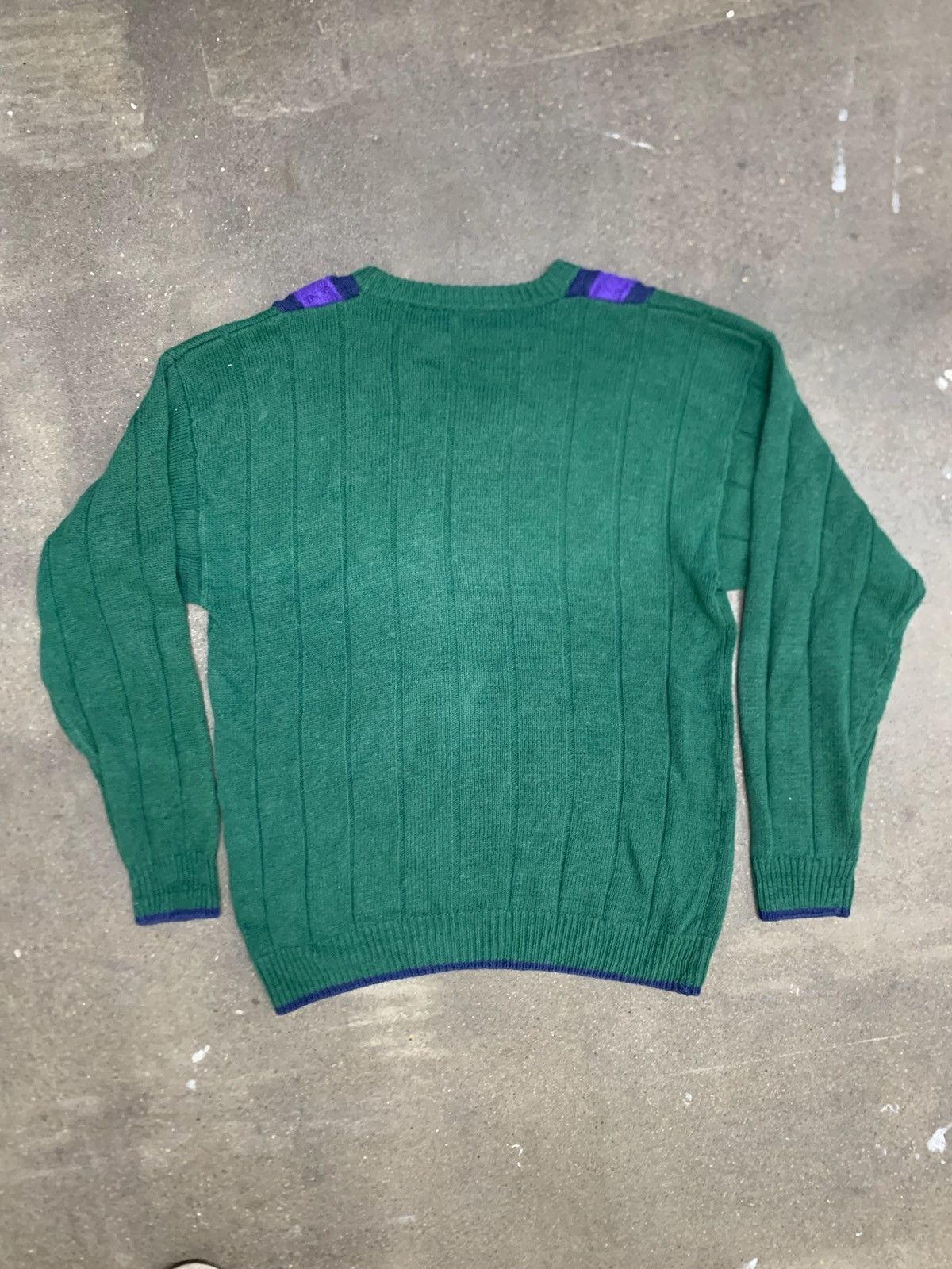 Vintage Vintage Purple Vein Knit Sweater Size US L / EU 52-54 / 3 - 2 Thumbnail