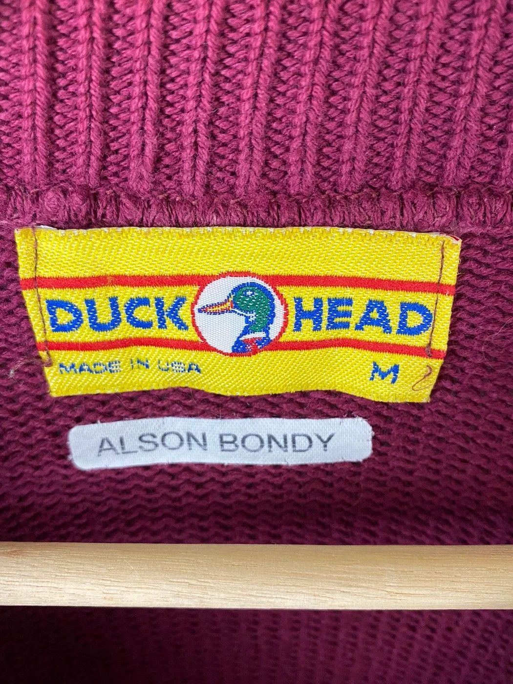 Vintage Vintage Tonal Duck Head Knit Sweater Size US M / EU 48-50 / 2 - 2 Thumbnail