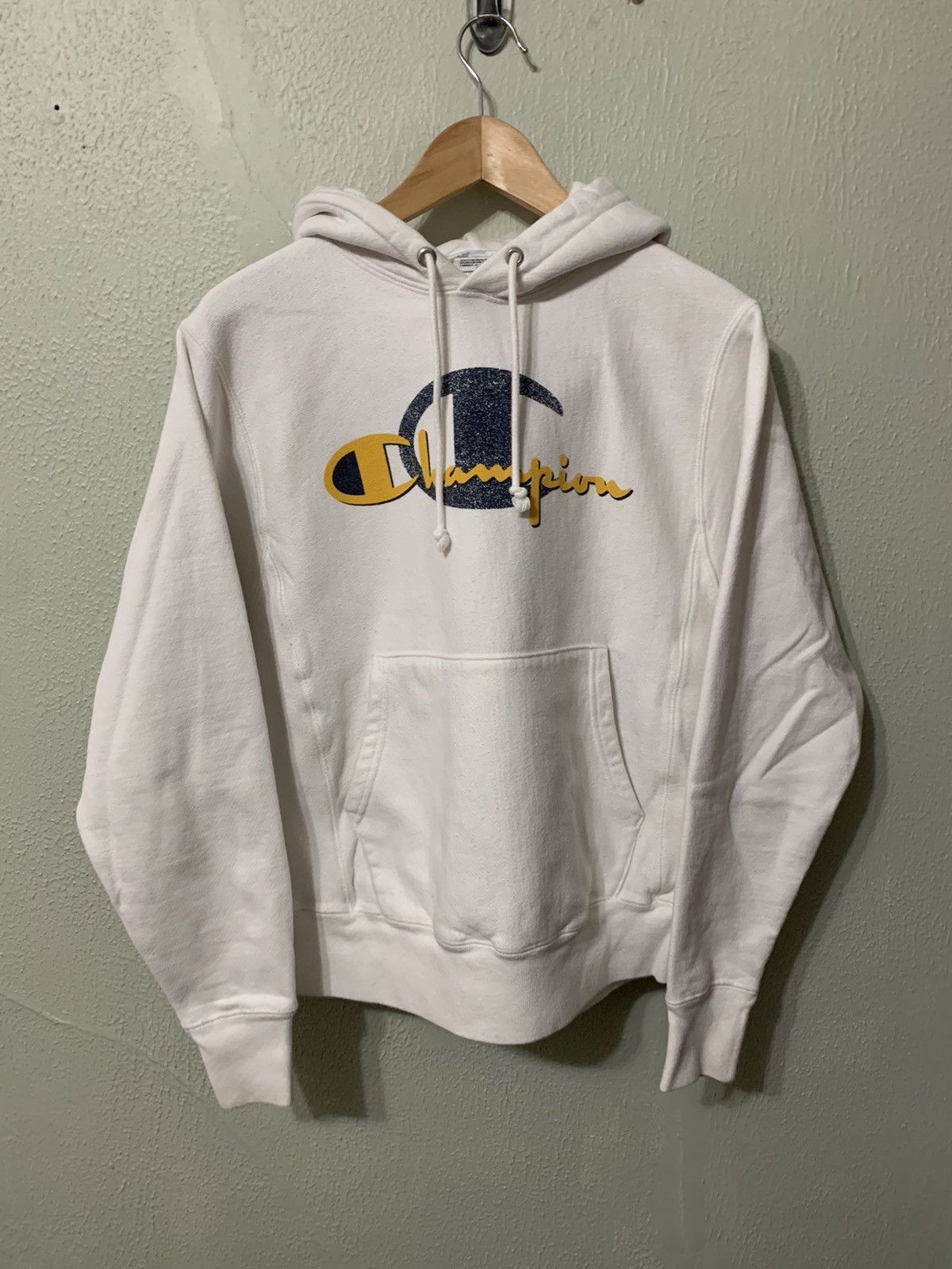 Champion × Vintage Vintage Crewneck Champion C Spellout Logo Reverse Weave Hoodie Size US S / EU 44-46 / 1 - 2 Thumbnail