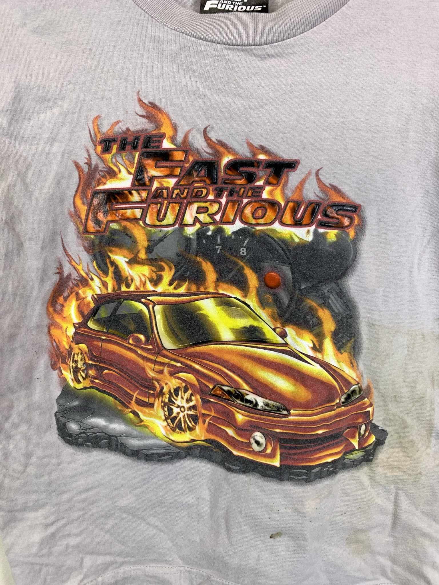 Vintage Vintage Fast and Fuirous 2001 Flaming GTR Skyline Baby Tee Size S Size US S / EU 44-46 / 1 - 2 Thumbnail