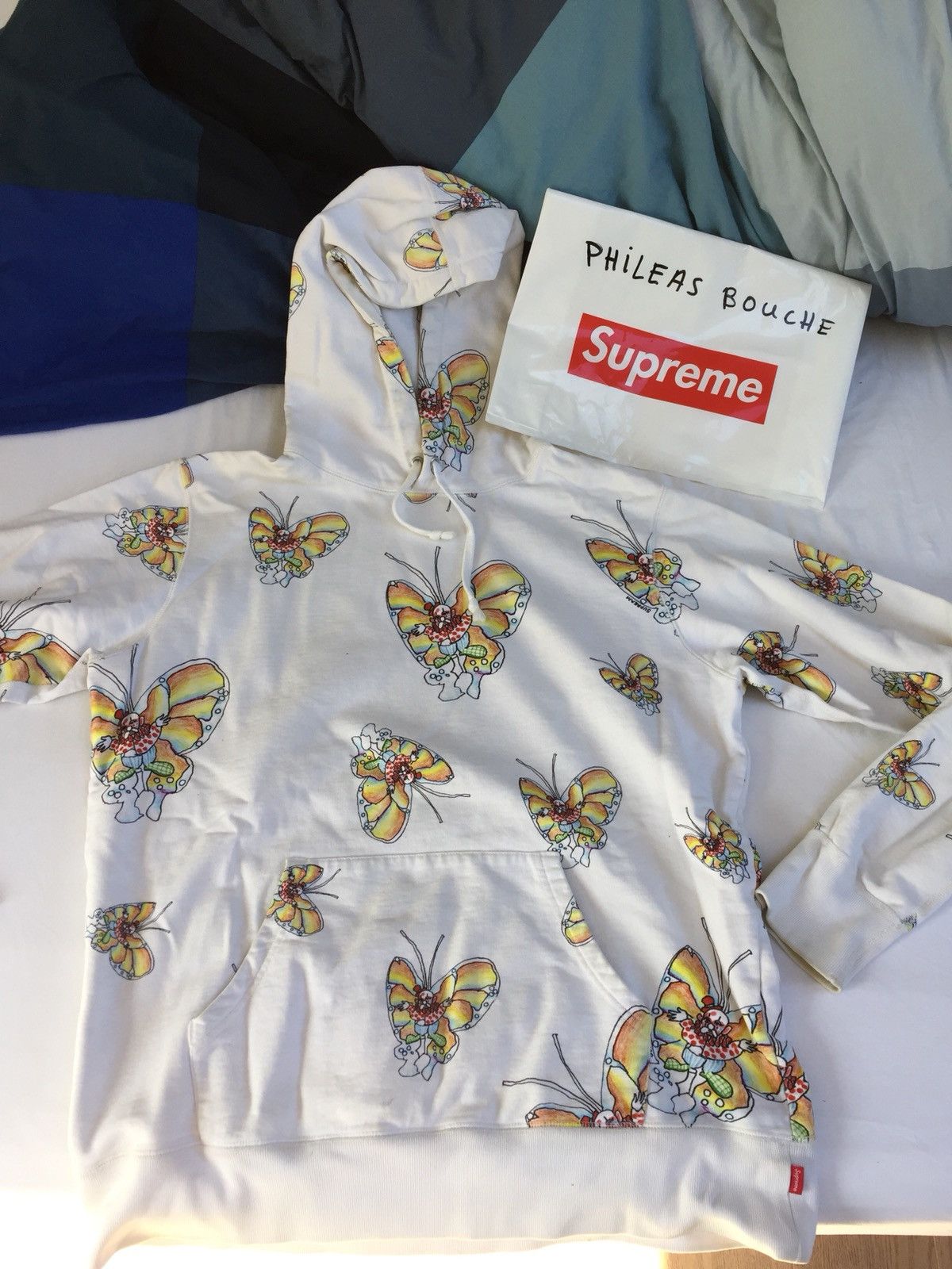 Supreme best sale butterfly hoodie