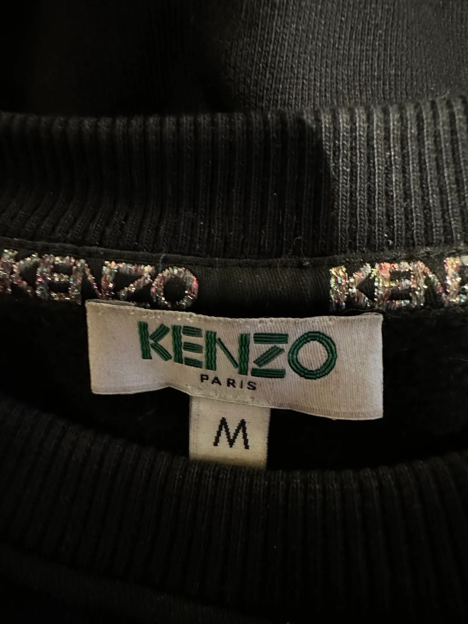 Kenzo Kenzo Glitter lace-up sweatshirt Sweater Size M / US 6-8 / IT 42-44 - 2 Thumbnail