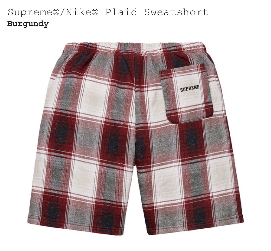 Supreme Supreme X Nike Plaid Shorts Grailed