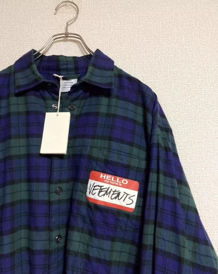 Vetements vetements my name is a checkered shirt -DMC Size US XS / EU 42 / 0 - 3 Thumbnail