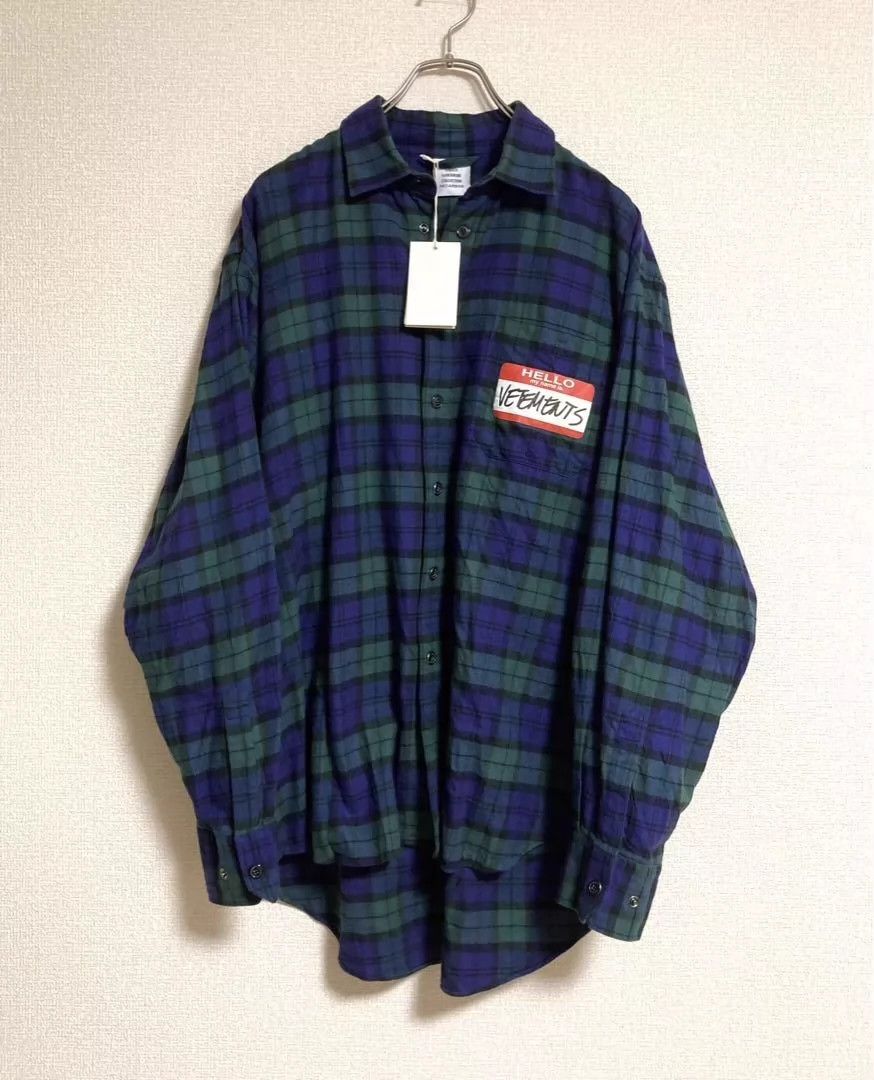 Vetements vetements my name is a checkered shirt -DMC Size US XS / EU 42 / 0 - 2 Thumbnail
