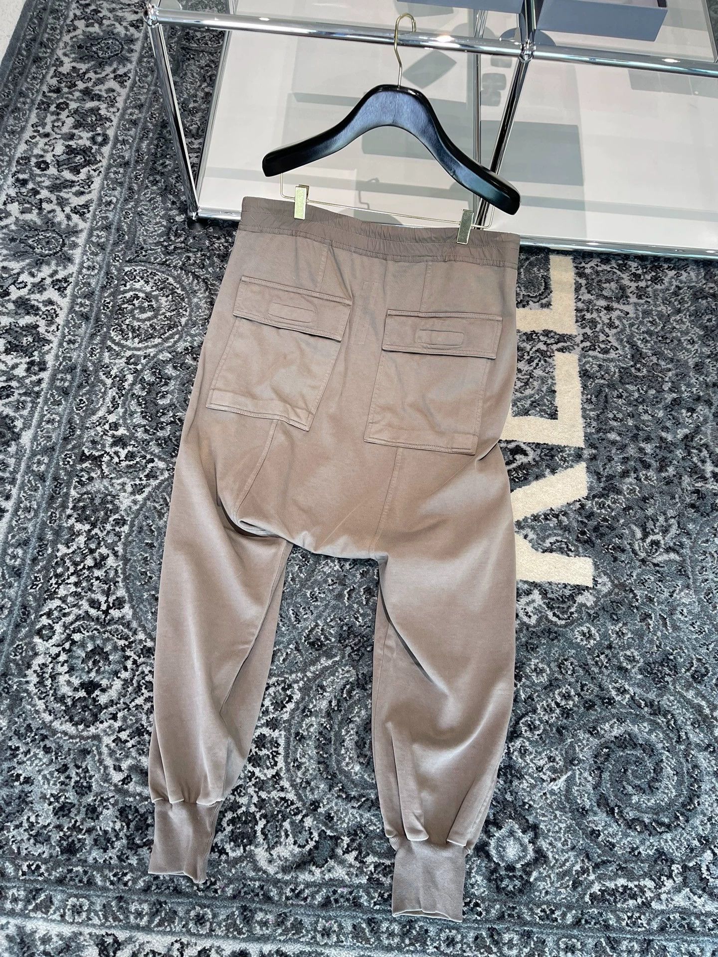 Rick Owens Rick Owens Auxiliary Line Men's Khaki Foot Pants -DMC Size US 34 / EU 50 - 3 Thumbnail