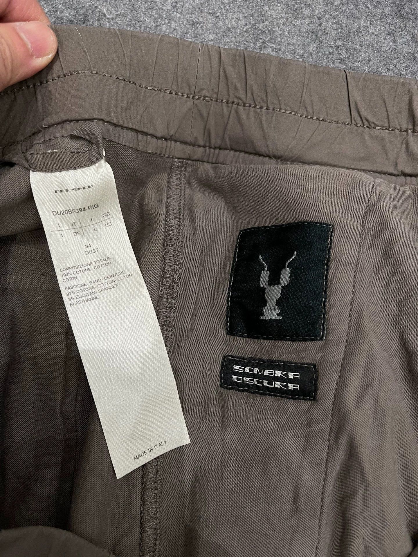 Rick Owens Rick Owens Auxiliary Line Men's Khaki Foot Pants -DMC Size US 34 / EU 50 - 6 Thumbnail