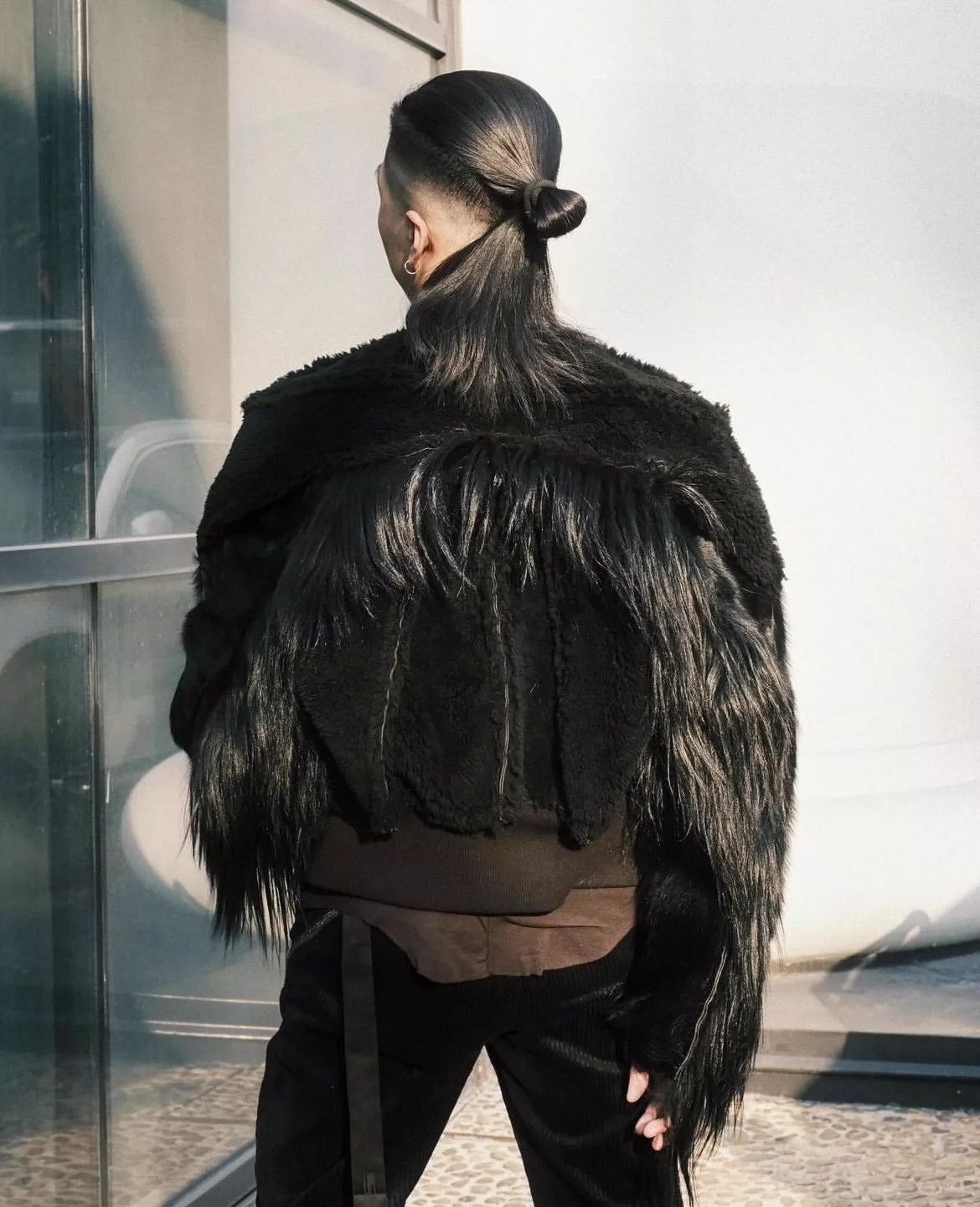 Rick Owens Rick Owens 22FW fur integrated black jacket -DMC Size US S / EU 44-46 / 1 - 5 Thumbnail