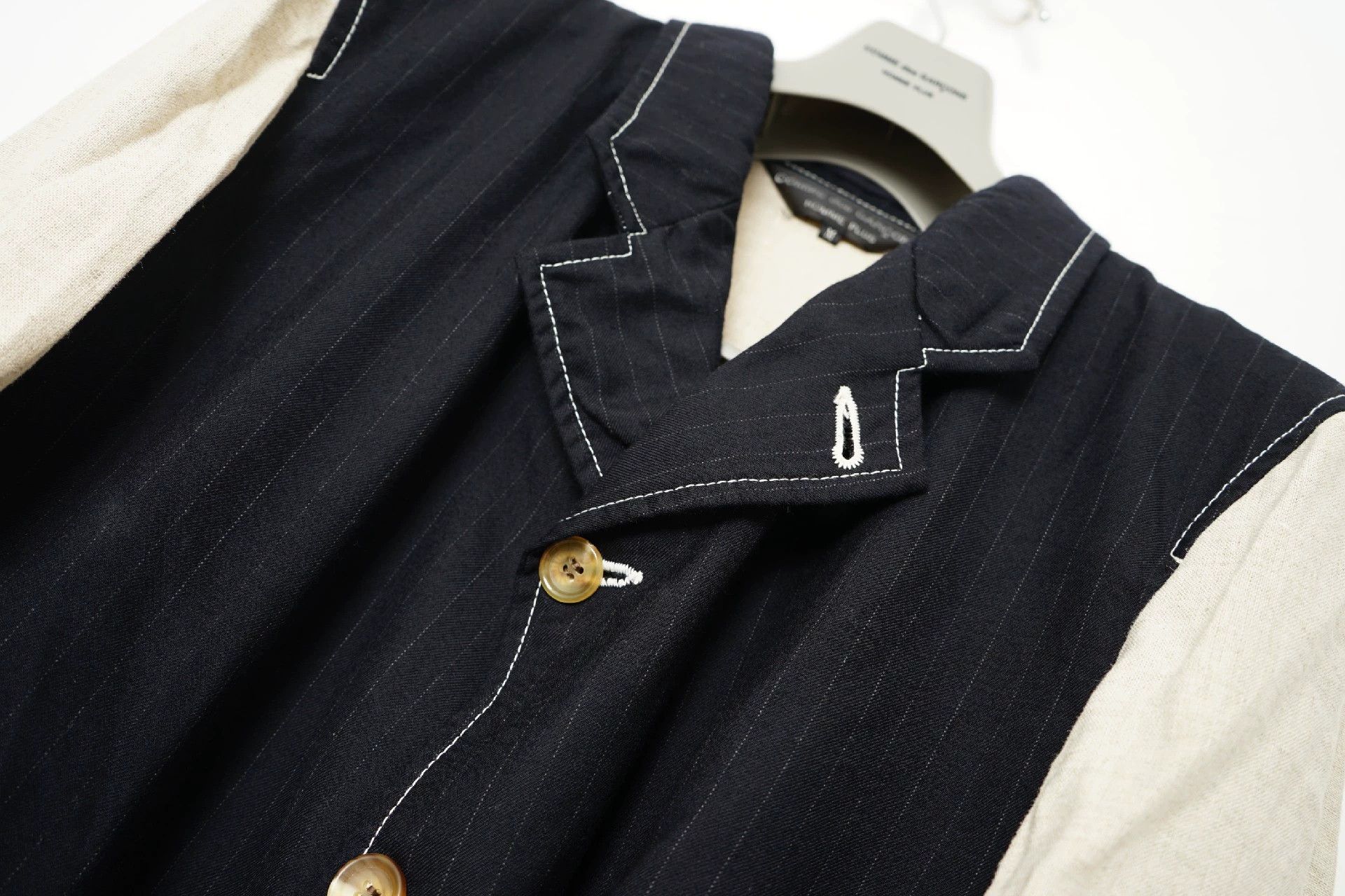 Comme des Garcons Comme Des Garcons Wool splicing mid length jacket -DMC Size US M / EU 48-50 / 2 - 3 Thumbnail