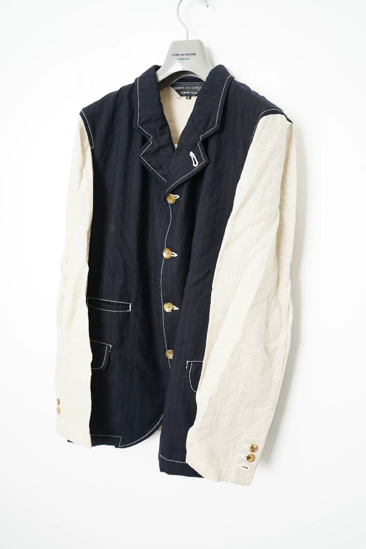 Comme des Garcons Comme Des Garcons Wool splicing mid length jacket -DMC Size US M / EU 48-50 / 2 - 2 Thumbnail
