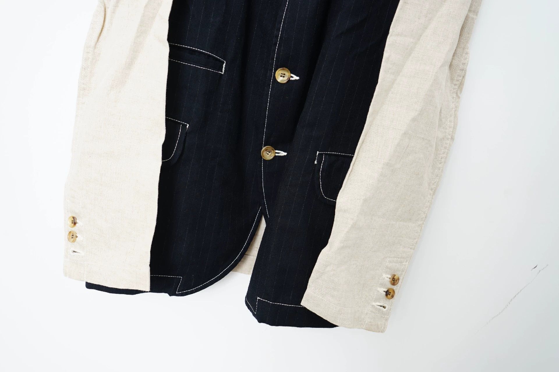 Comme des Garcons Comme Des Garcons Wool splicing mid length jacket -DMC Size US M / EU 48-50 / 2 - 4 Thumbnail