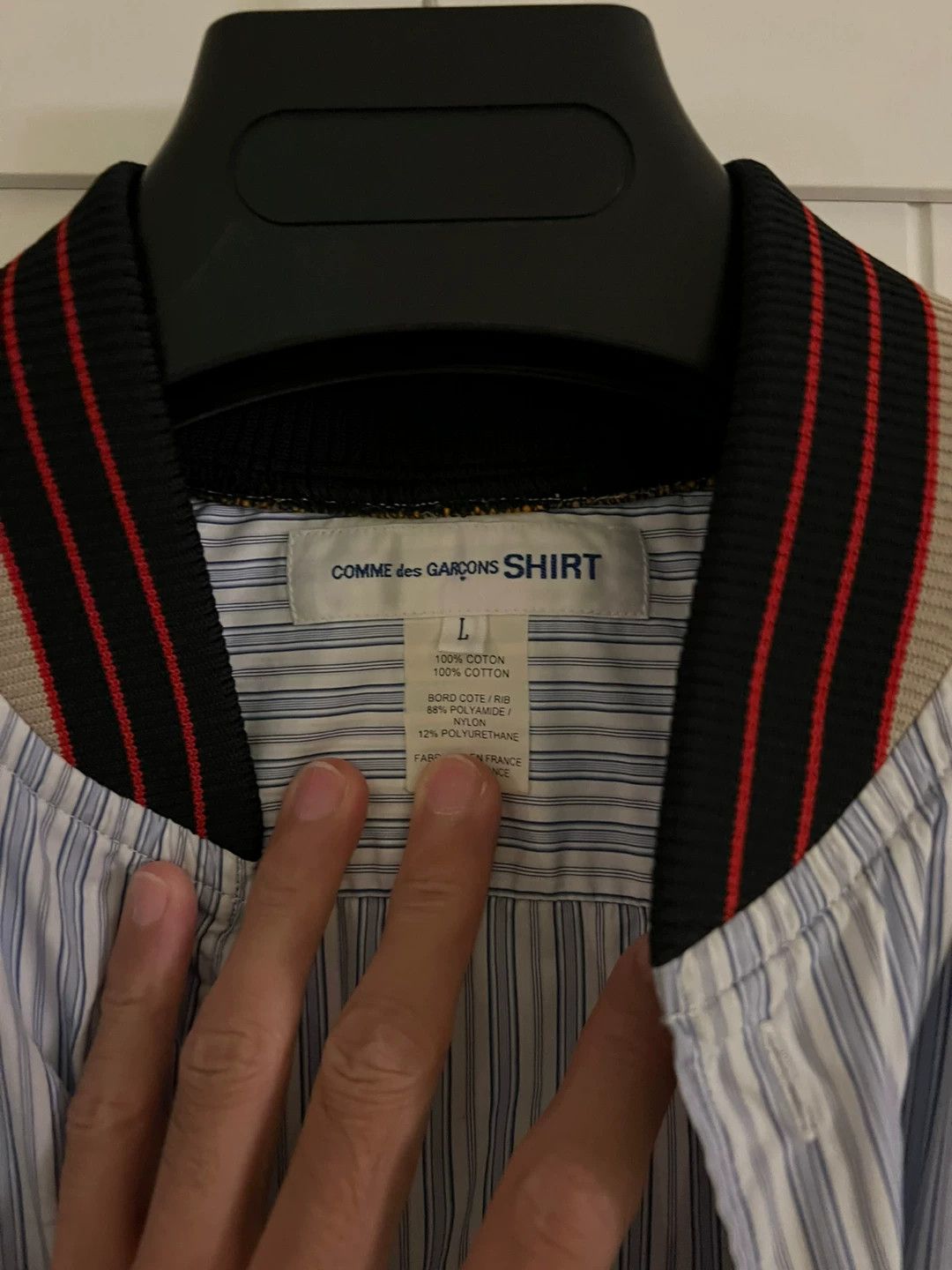Comme des Garcons Comme Des Garcons Striped men's shirt -DMC Size US L / EU 52-54 / 3 - 2 Thumbnail