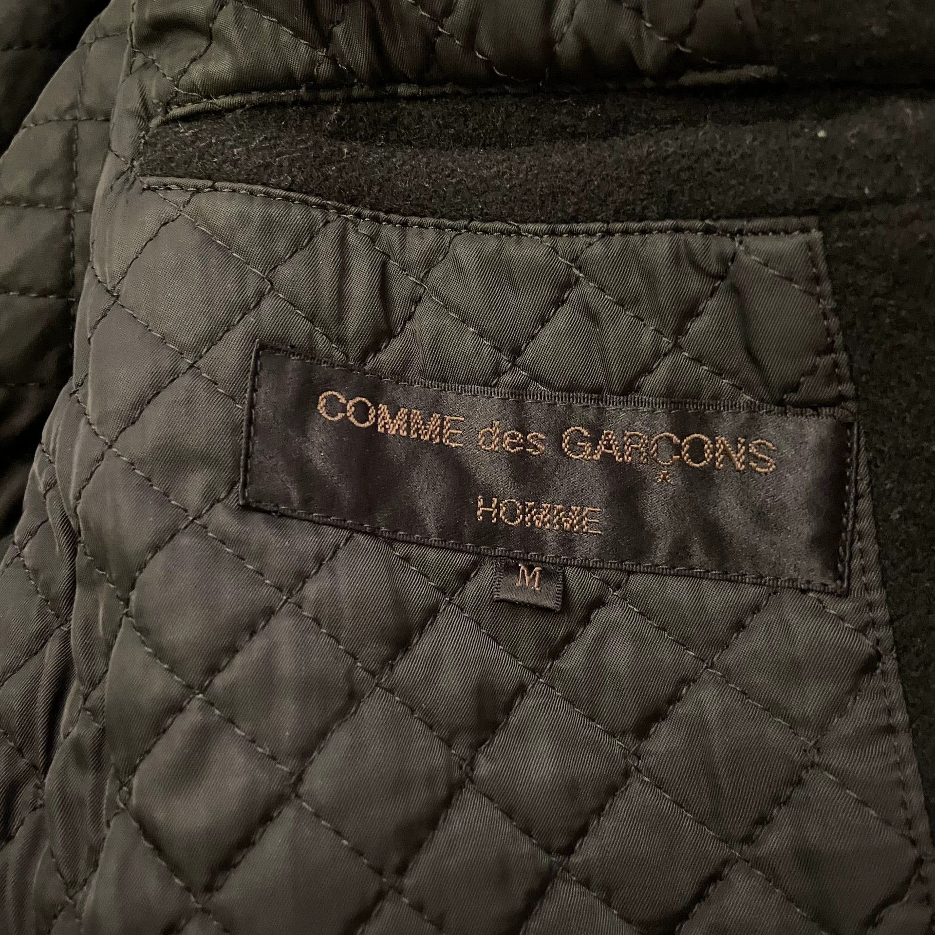 Comme des Garcons Comme Des Garcons Leather collar, wool pocket jacket -DMC Size US M / EU 48-50 / 2 - 7 Thumbnail