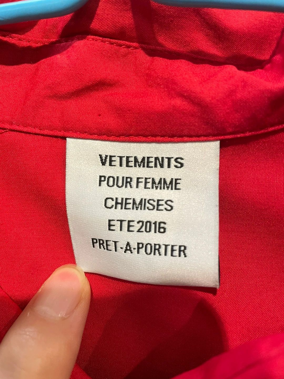 Vetements VETEMENTS red shirt short sleeved shirt -DMC Size US L / EU 52-54 / 3 - 3 Thumbnail