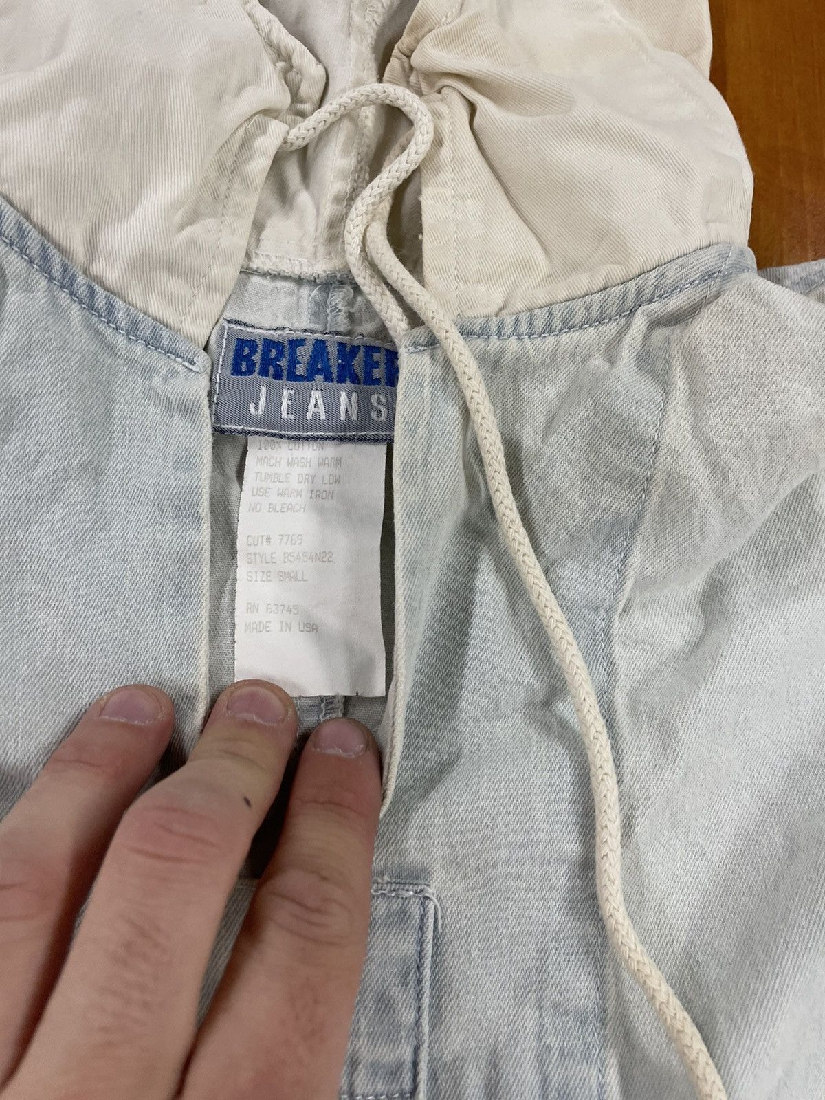 Vintage Vintage Crewneck 1990s Oversized Denim Smock Vintage Sweatshirt Size US S / EU 44-46 / 1 - 7 Thumbnail