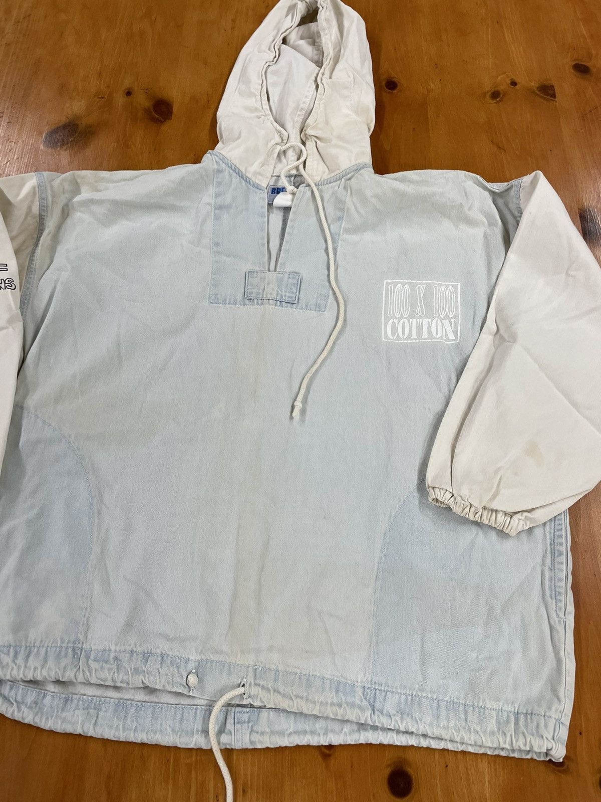 Vintage Vintage Crewneck 1990s Oversized Denim Smock Vintage Sweatshirt Size US S / EU 44-46 / 1 - 3 Thumbnail
