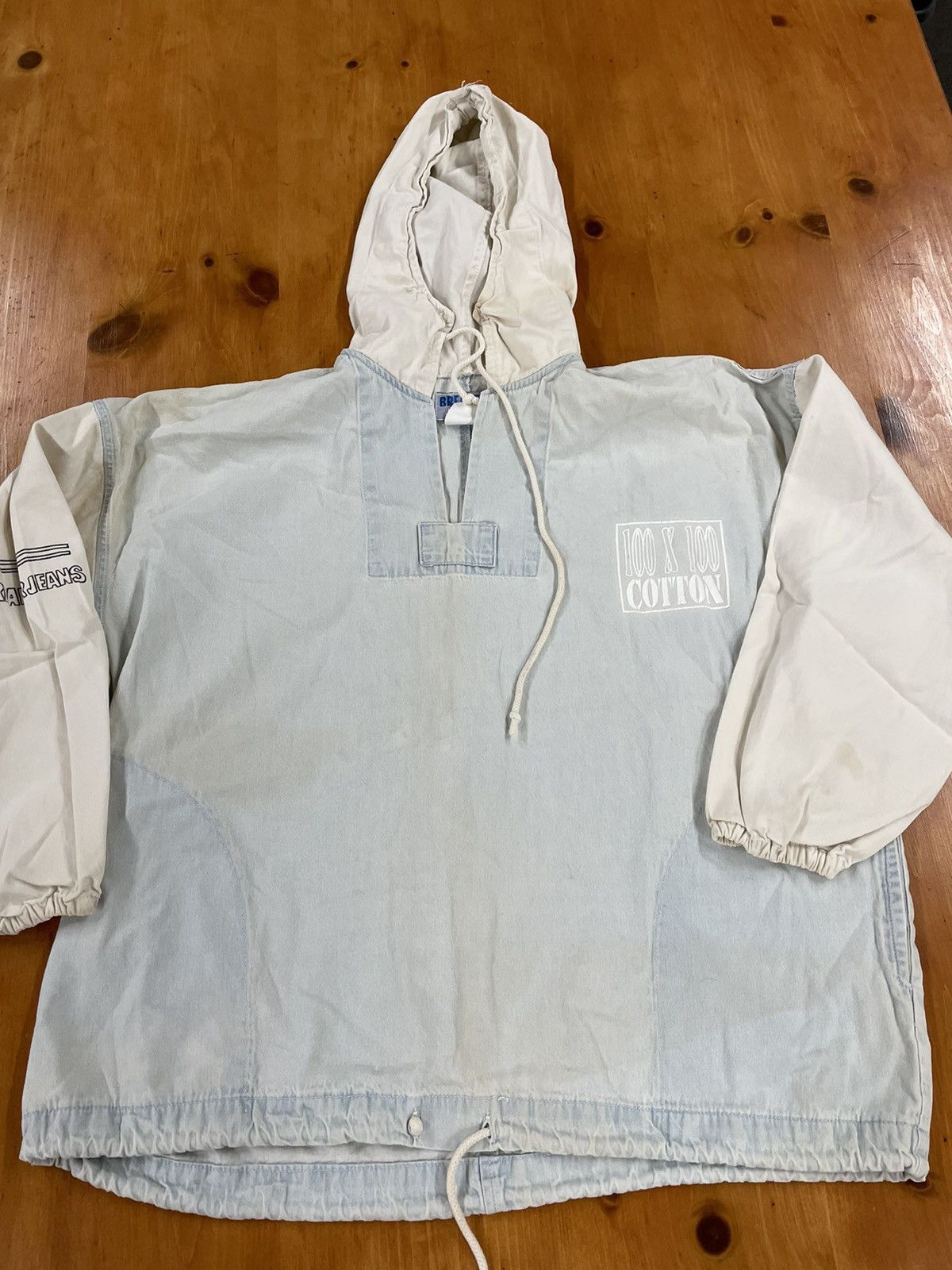 Vintage Vintage Crewneck 1990s Oversized Denim Smock Vintage Sweatshirt Size US S / EU 44-46 / 1 - 5 Thumbnail