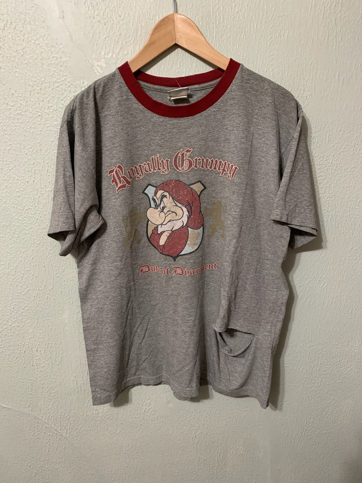 Vintage Vintage Grumpy Royally Grumpy Red Collar Tee Size US M / EU 48-50 / 2 - 5 Thumbnail
