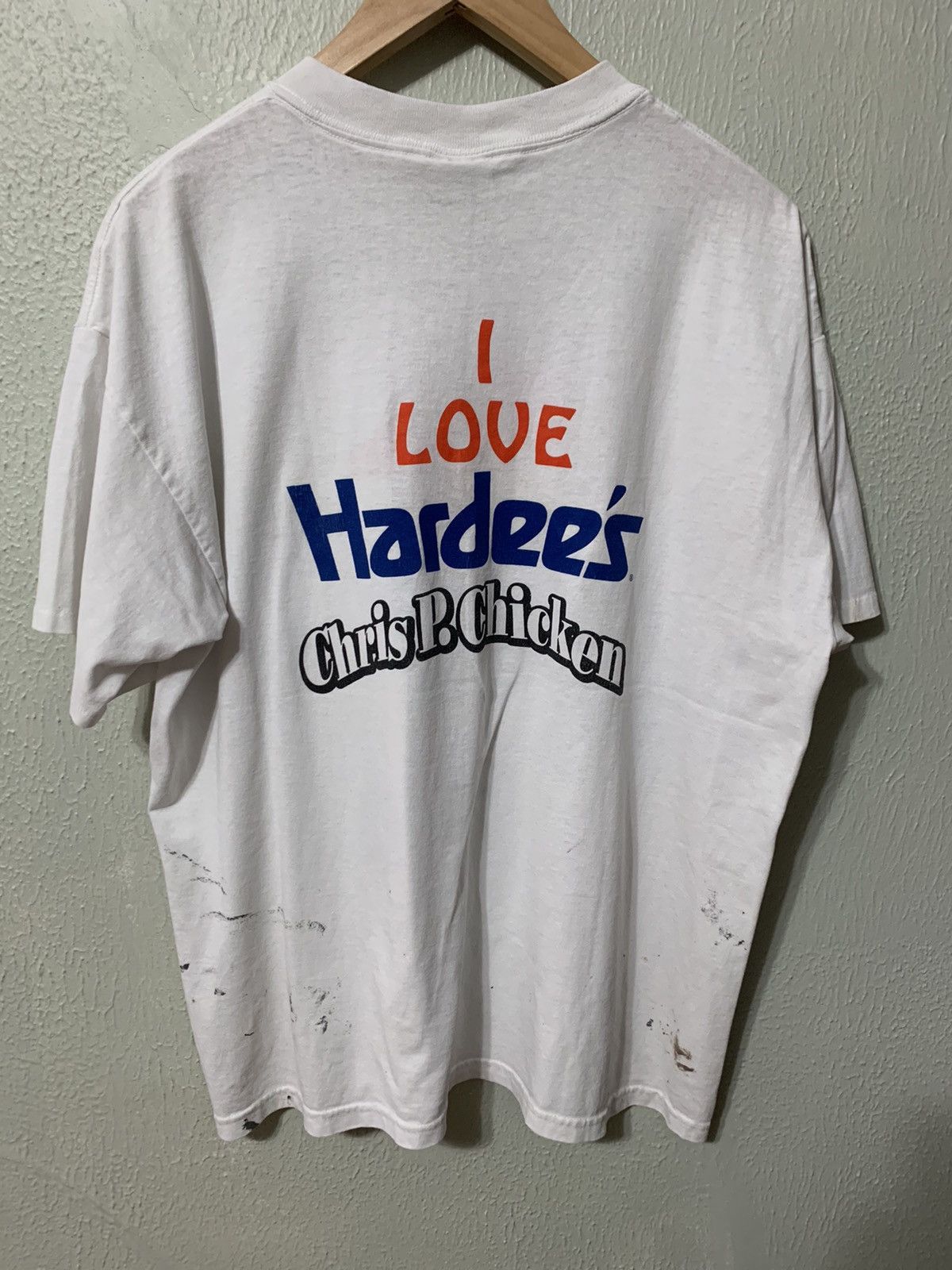 Vintage Vintage Hardee’s Chris P Chicken Stained Tee Size US XL / EU 56 / 4 - 4 Thumbnail