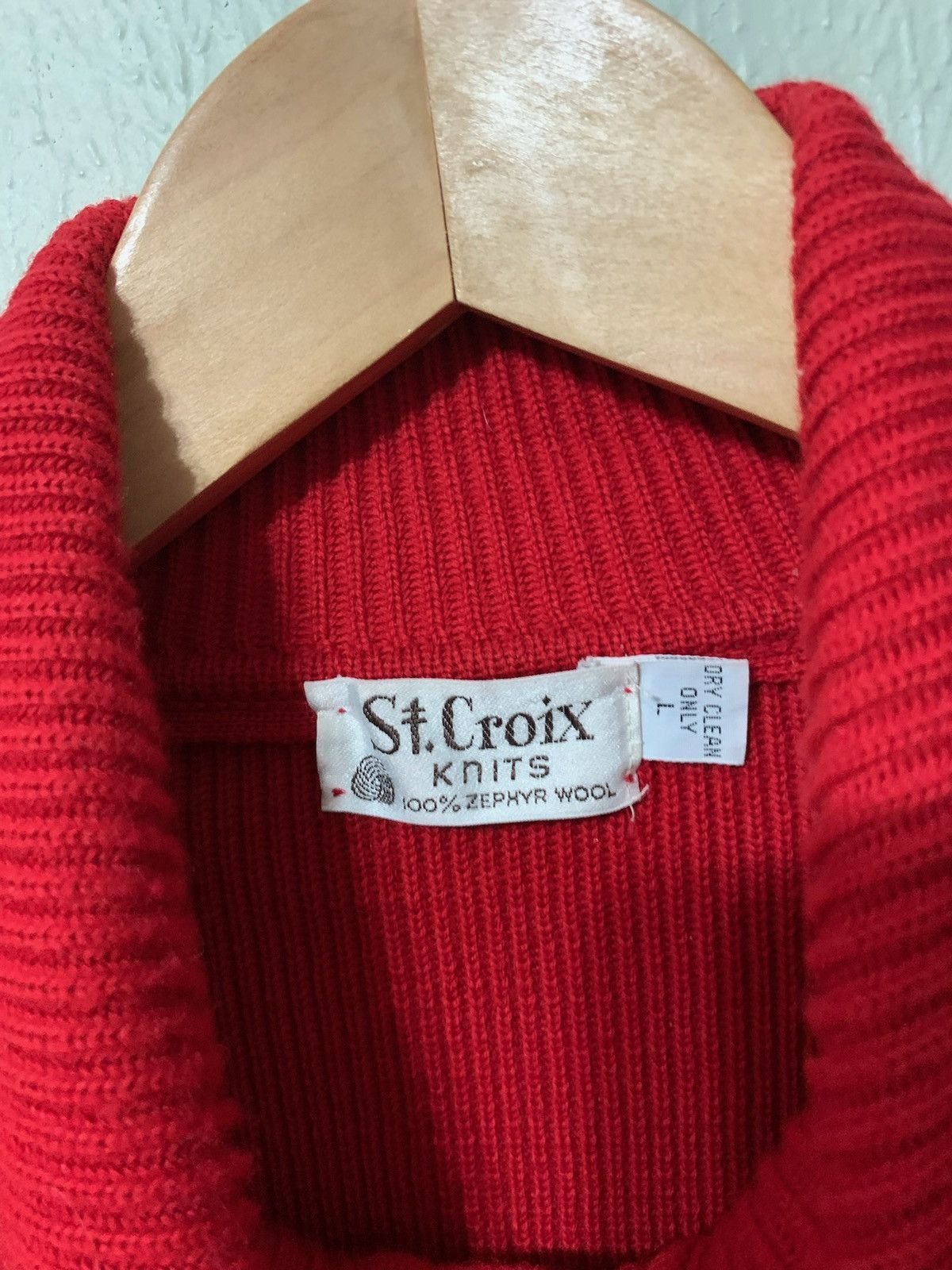 Vintage Vintage 1989s Full Button Red Cardigan Size US L / EU 52-54 / 3 - 4 Thumbnail