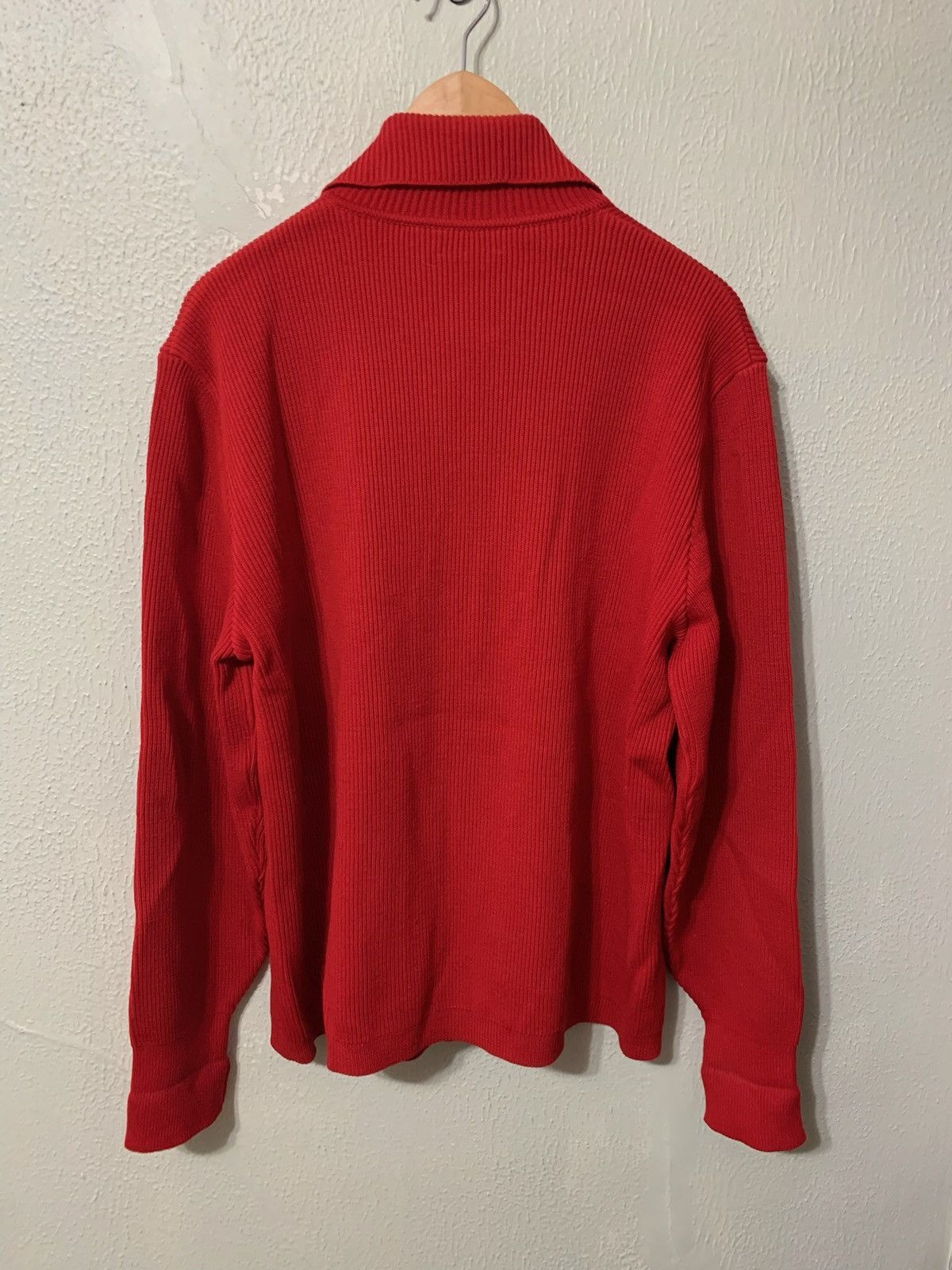 Vintage Vintage 1989s Full Button Red Cardigan Size US L / EU 52-54 / 3 - 3 Thumbnail