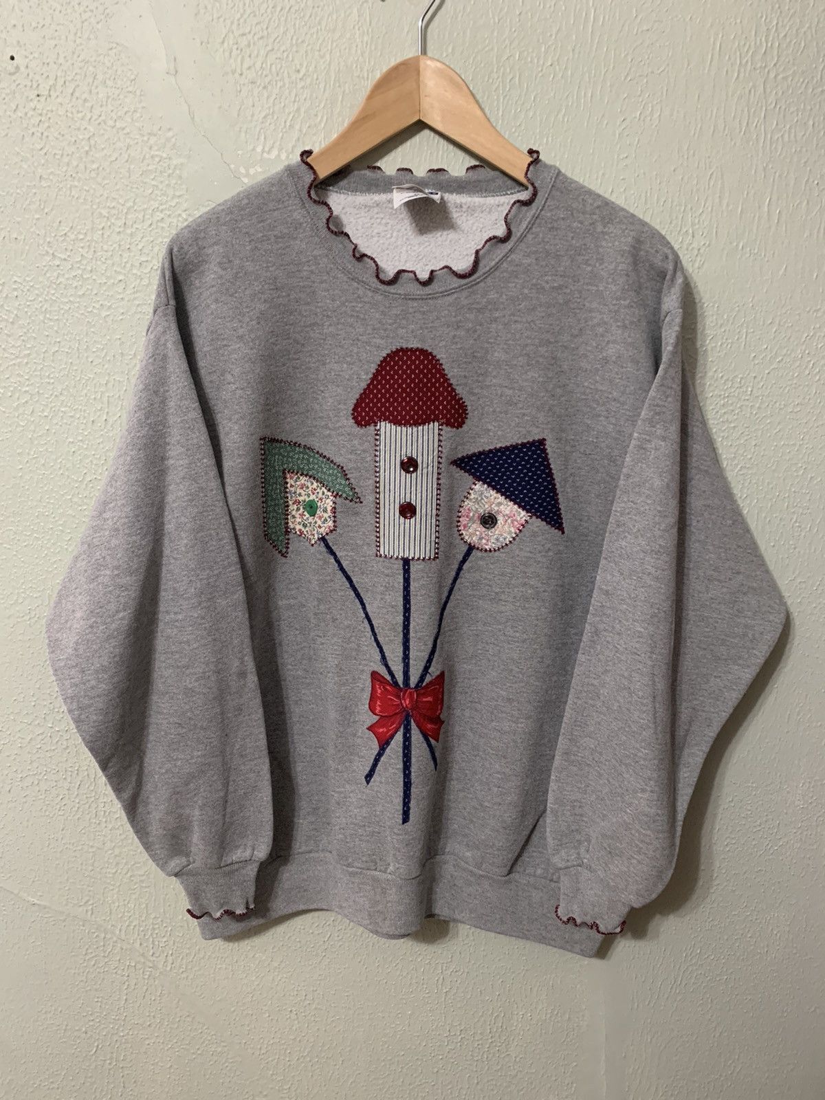 Vintage Vintage Crewneck Bird Houses Patchwork Crewneck Size US XXL / EU 58 / 5 - 3 Thumbnail