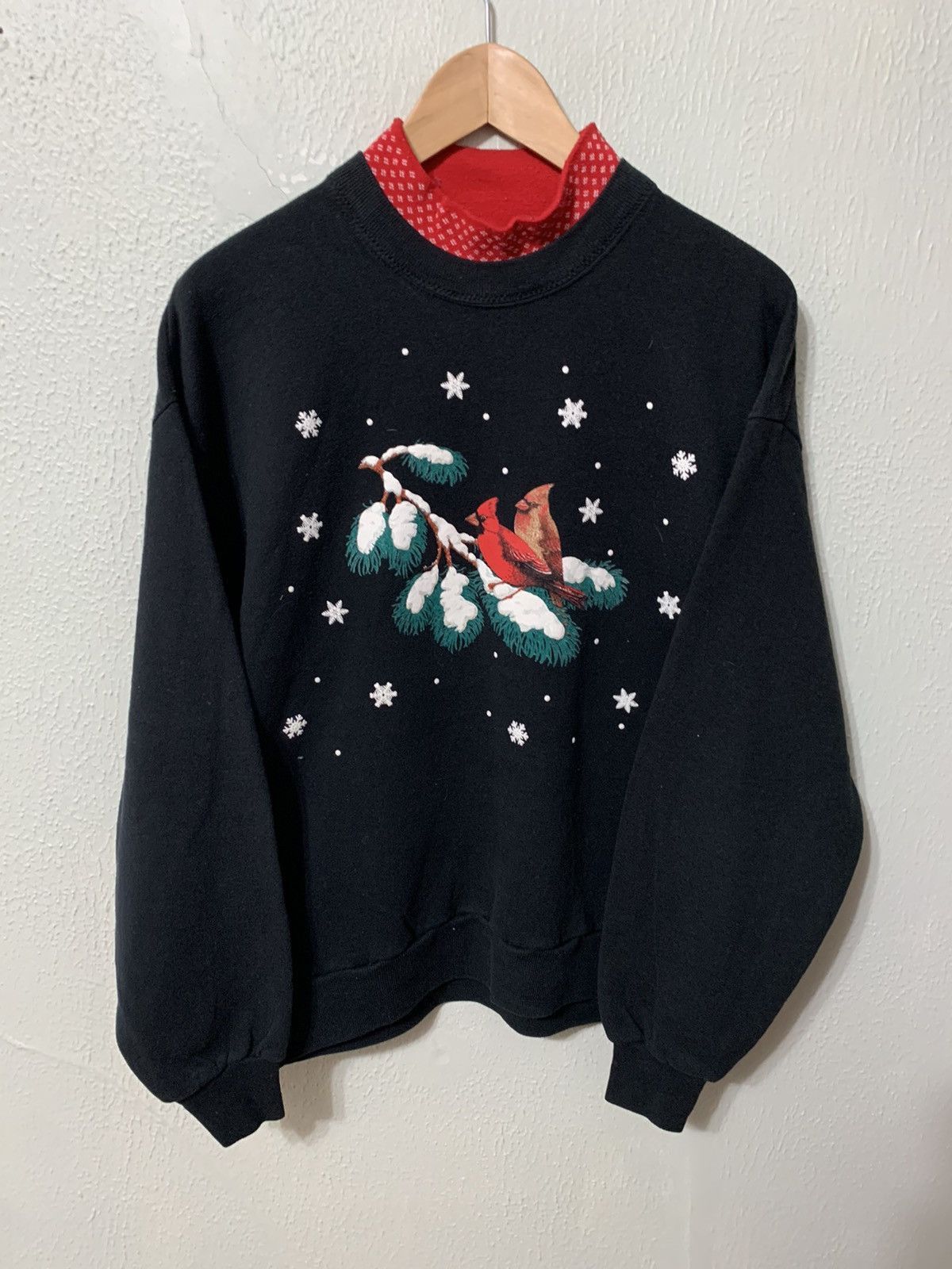 Vintage Vintage Crewneck Cardinal Branch Showfall Vintage Sweatshirt Size US L / EU 52-54 / 3 - 3 Thumbnail