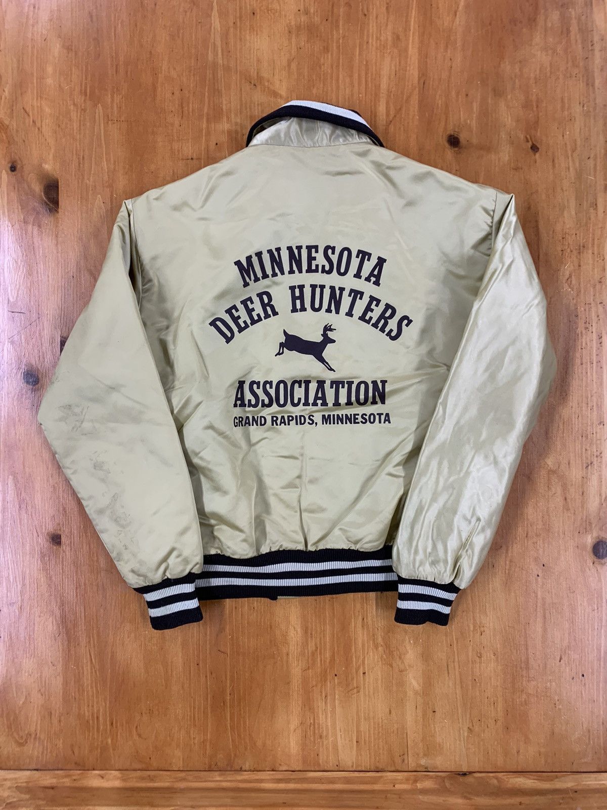 Vintage Vintage MN Deer Hunting Snap Varsity Jacket Size US L / EU 52-54 / 3 - 4 Thumbnail