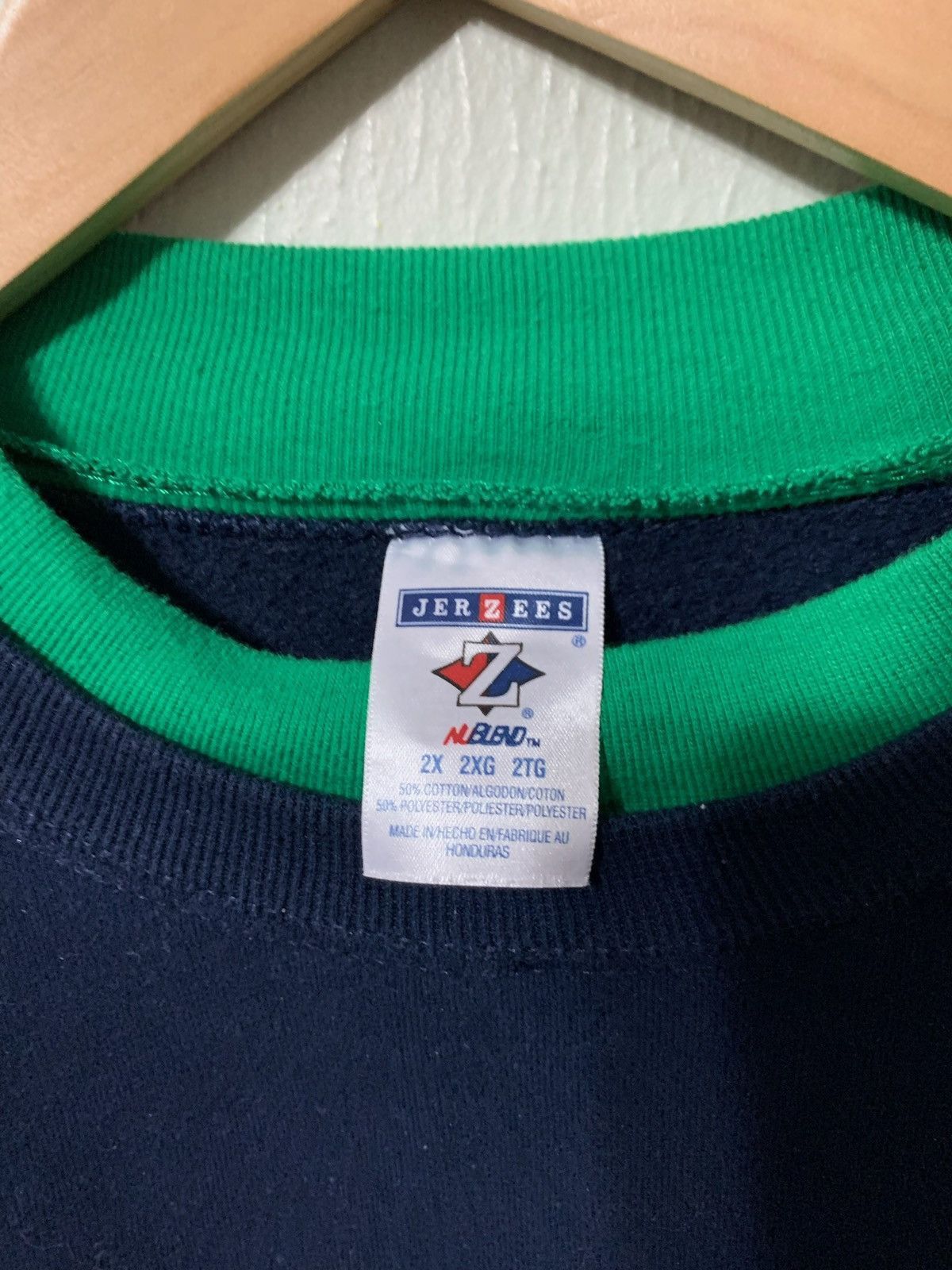 Vintage Vintage Crewneck Shamrock Heart Navy Vintage Sweatshirt Size US XXL / EU 58 / 5 - 2 Thumbnail
