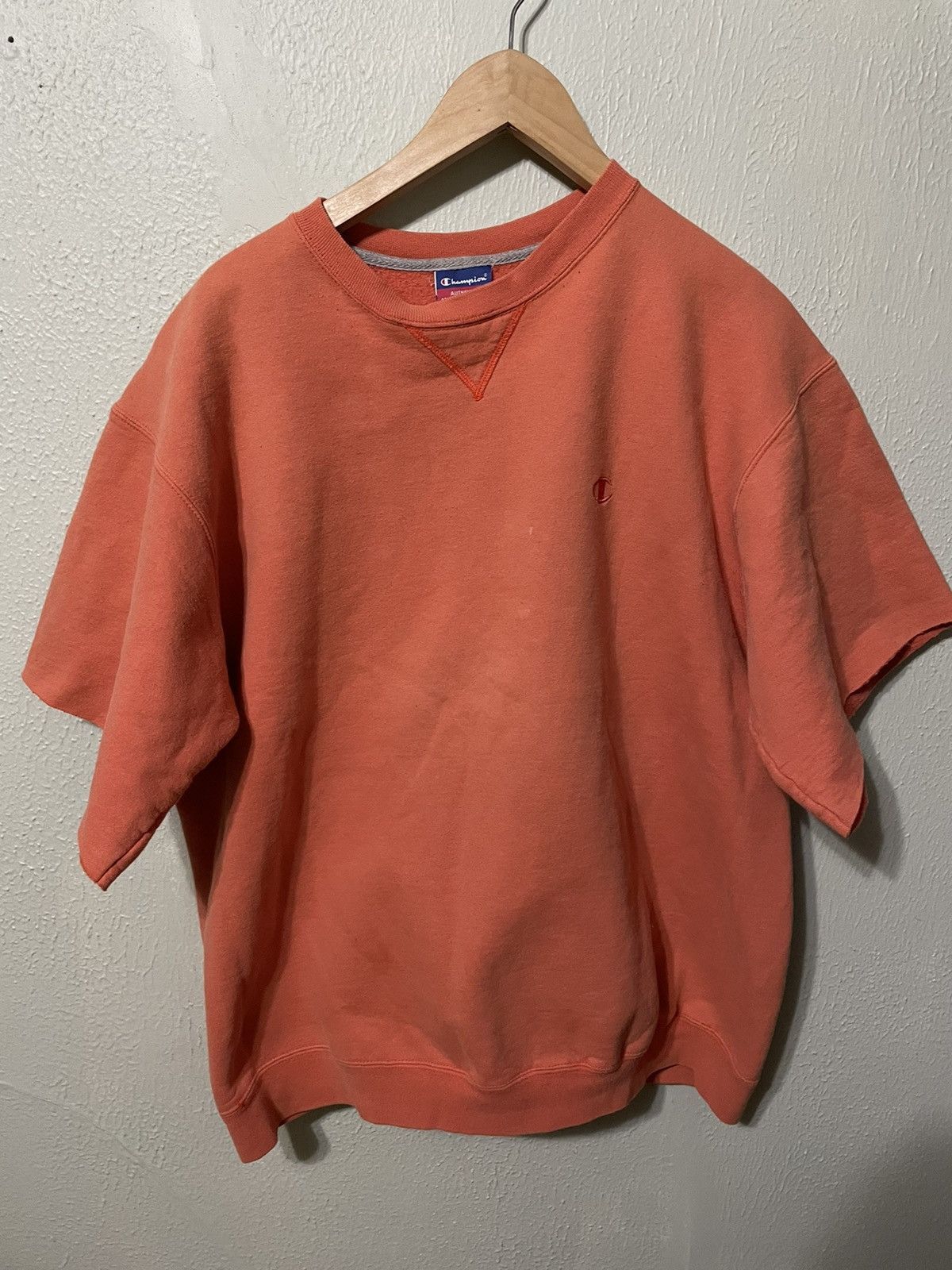 Champion × Vintage Vintage Crewneck Champion Peach Crop Vintage Sweatshirt Size US L / EU 52-54 / 3 - 4 Thumbnail