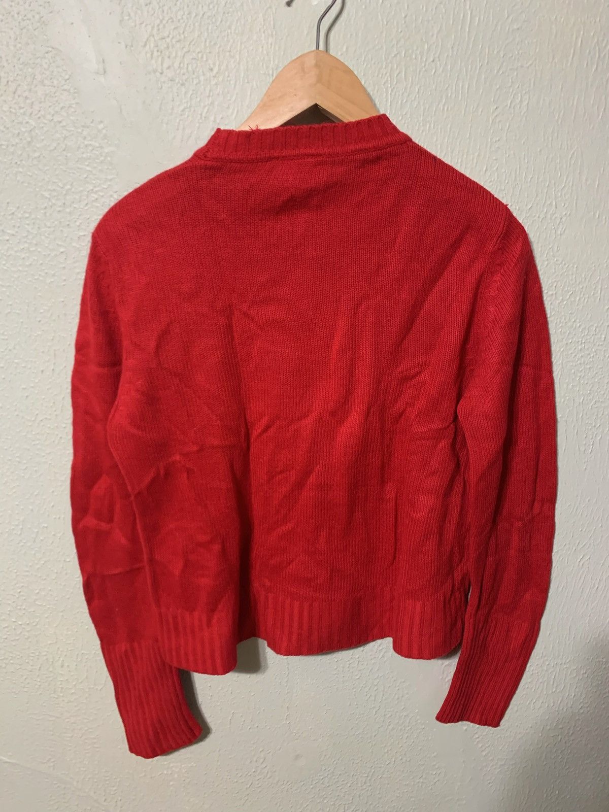 Vintage Vintage Imports Red Knit Sweater Size US XS / EU 42 / 0 - 3 Thumbnail