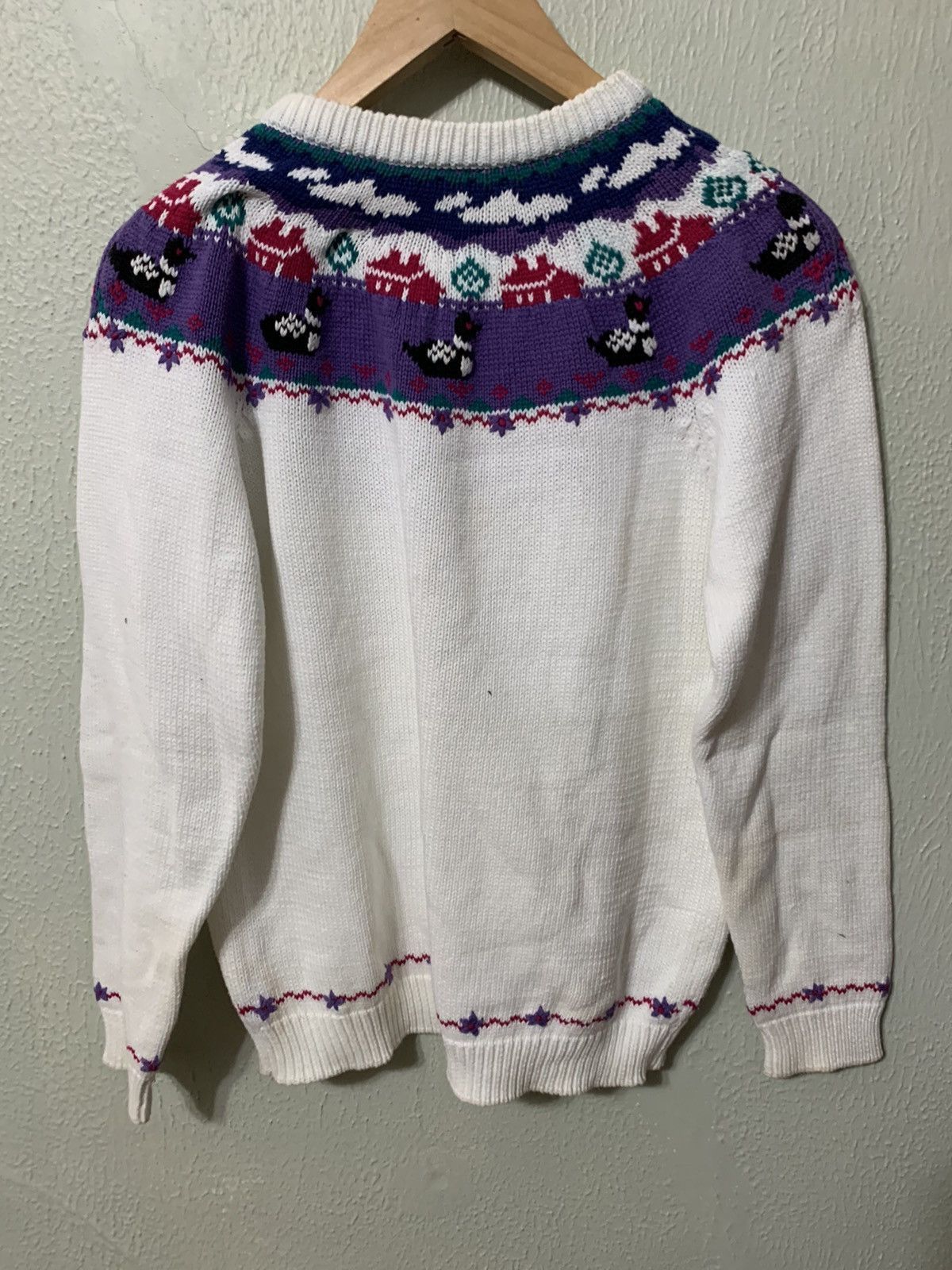 Vintage Vintage Heliotrope Loon Ring Neck Knit Sweater Size US M / EU 48-50 / 2 - 3 Thumbnail