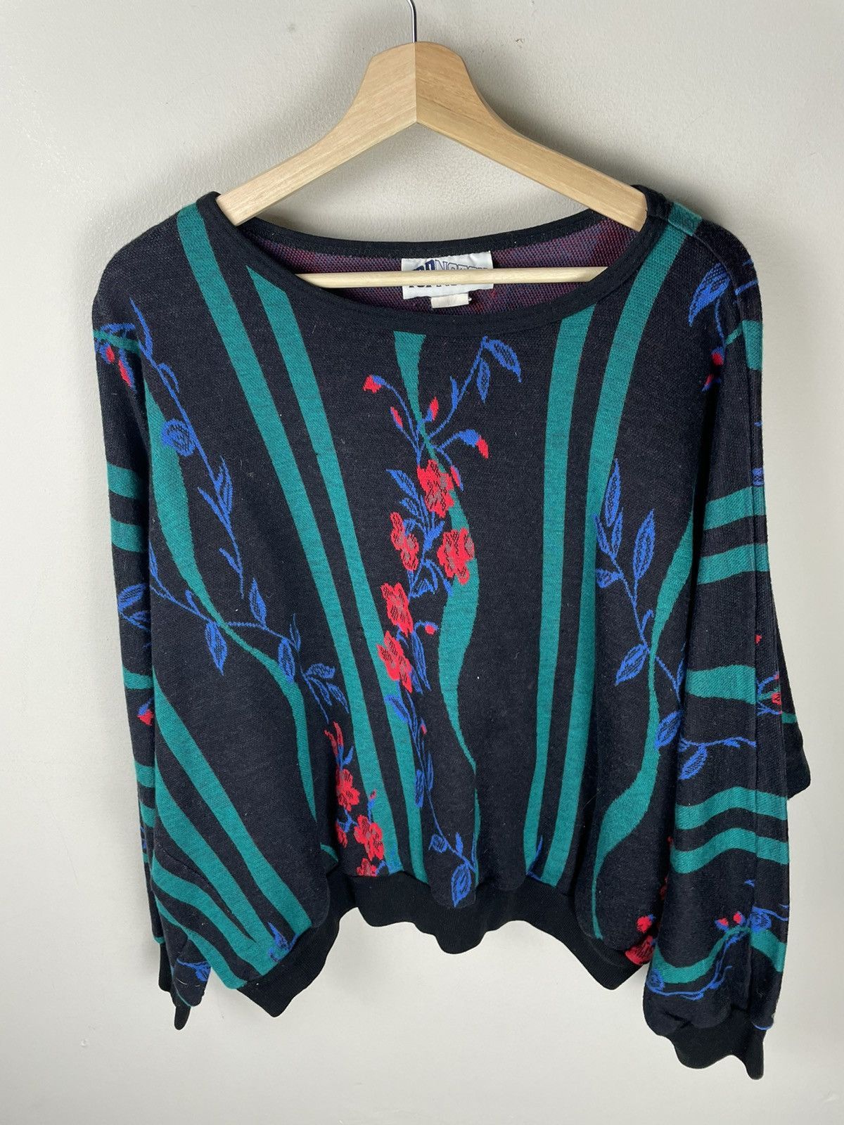 Vintage Vintage Floral Vine Knit Sweater Size US M / EU 48-50 / 2 - 3 Thumbnail