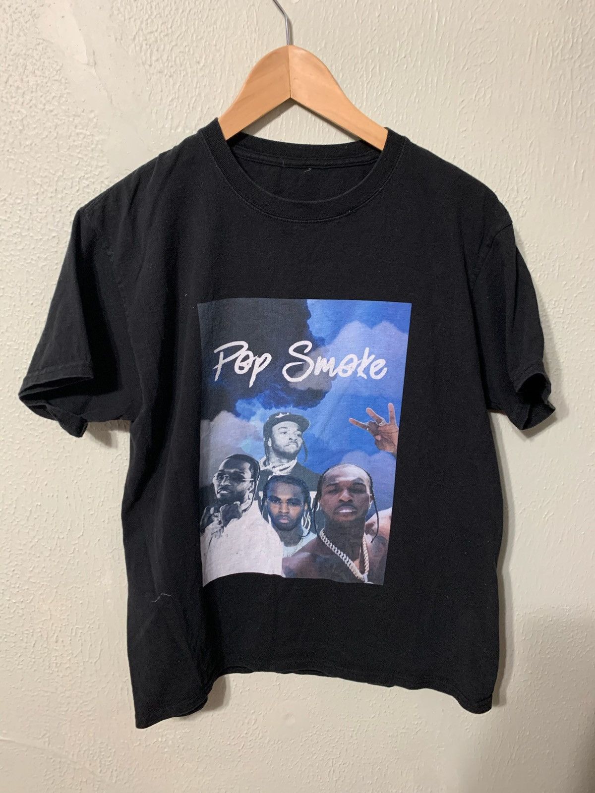 Vintage Vintage Pop Smoke Rap Tee Size US M / EU 48-50 / 2 - 2 Thumbnail