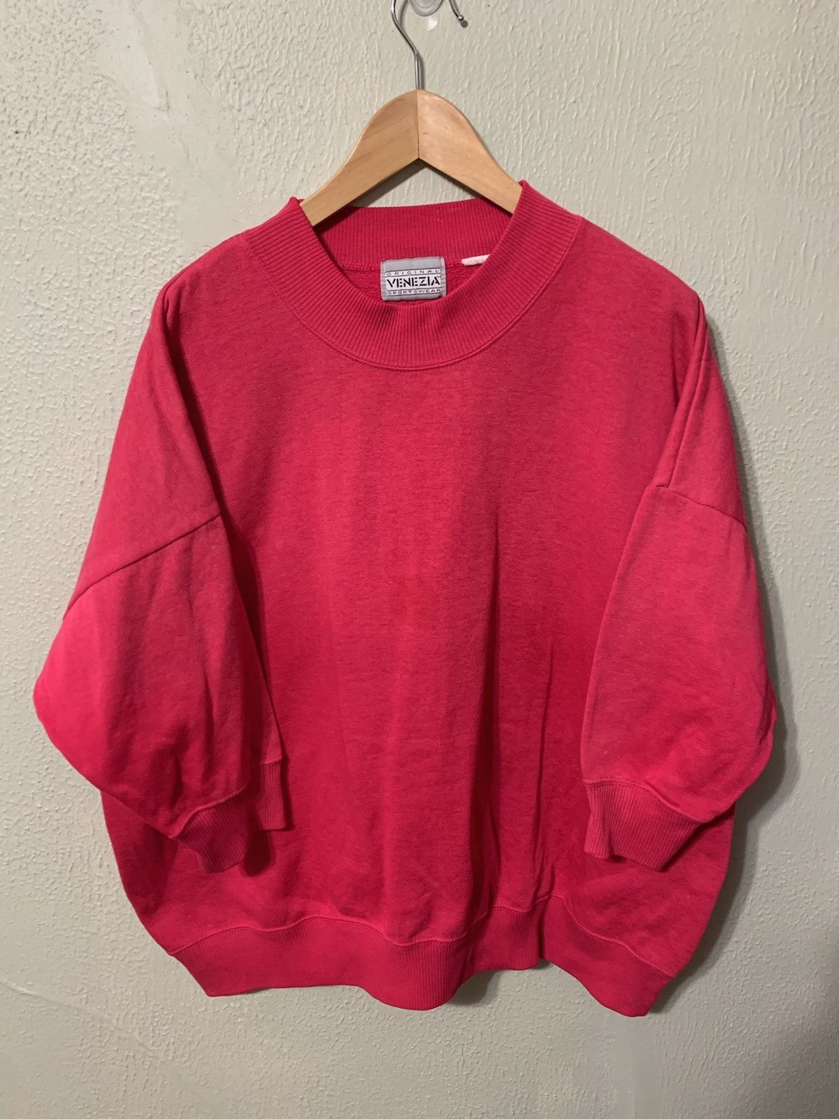Vintage Vintage Crewneck Pink Mock Neck Vintage Sweatshirt Size US M / EU 48-50 / 2 - 3 Thumbnail