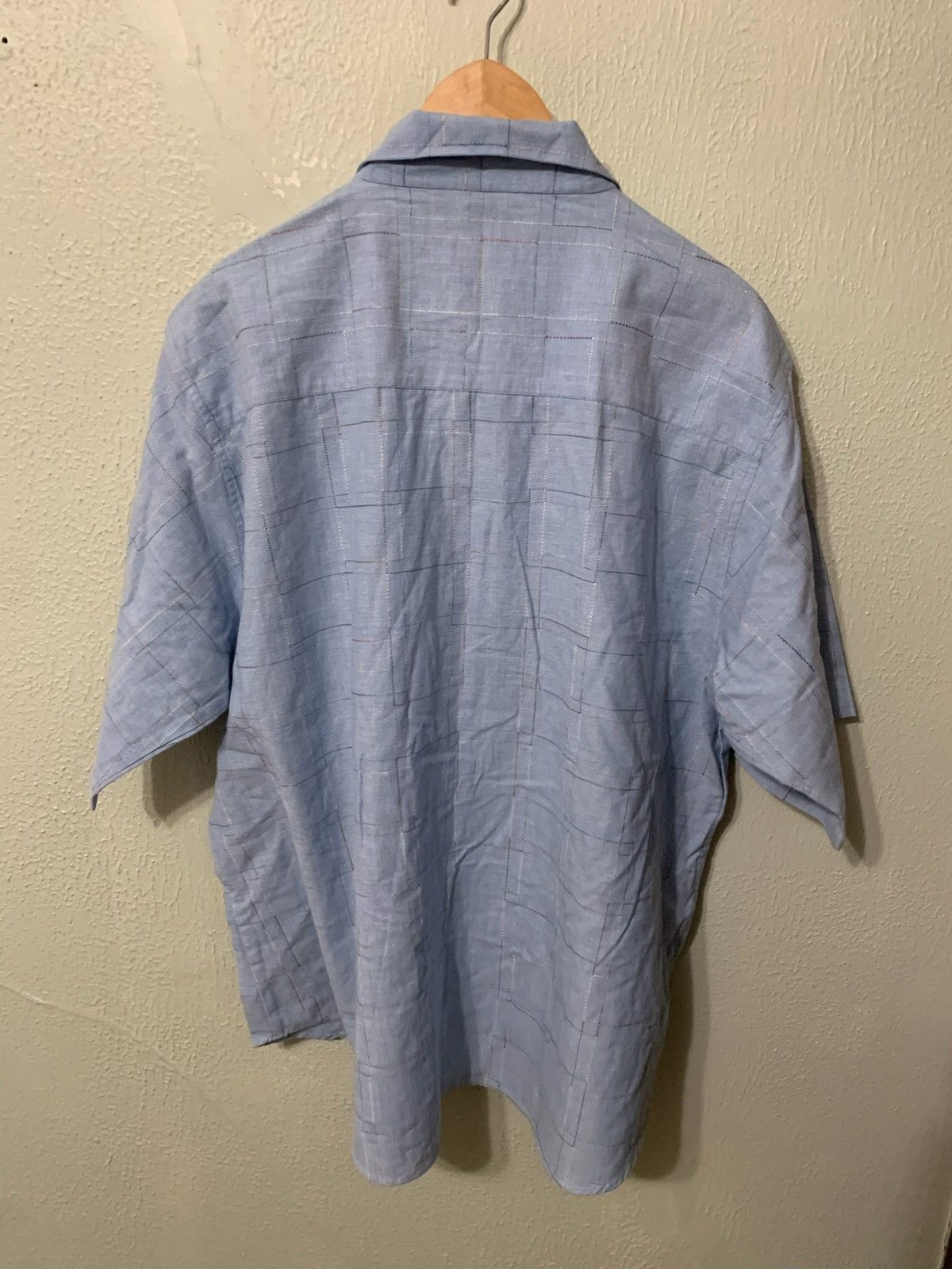 Vintage Vintage Pinstripe Club Check Shirt Size US XXL / EU 58 / 5 - 3 Thumbnail