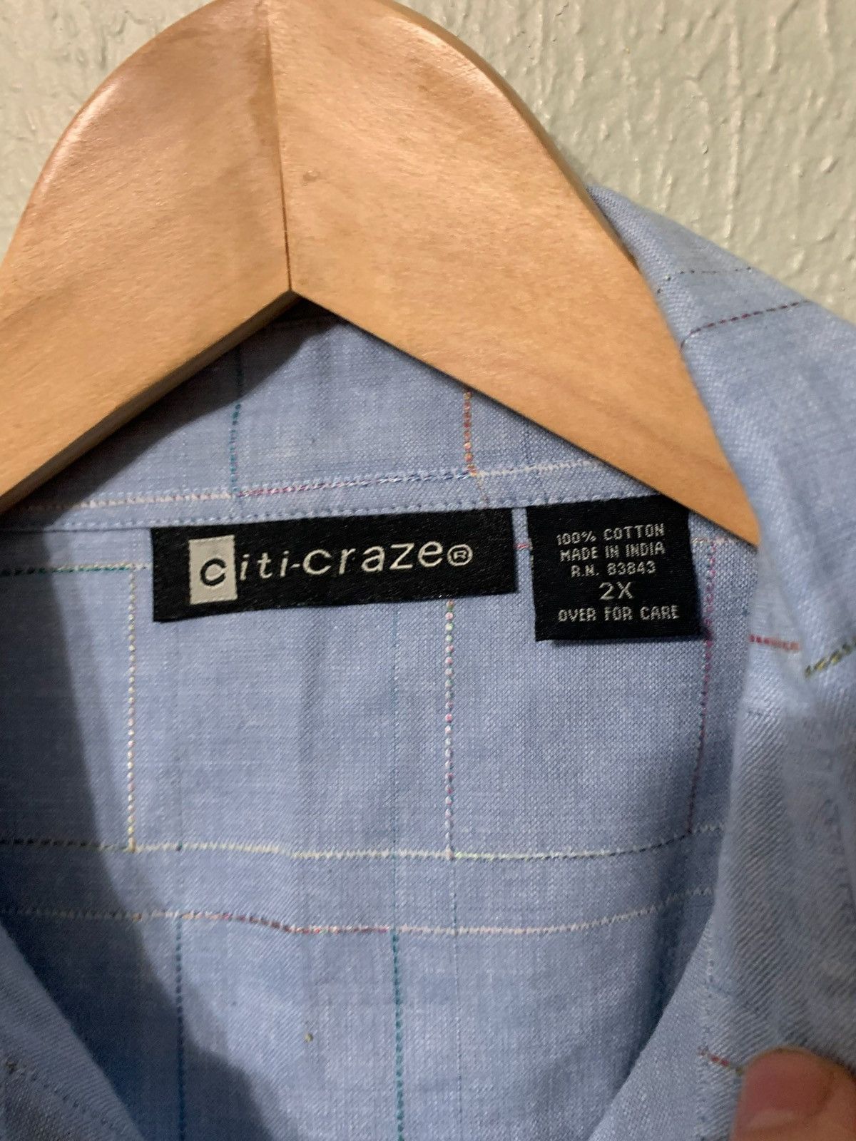 Vintage Vintage Pinstripe Club Check Shirt Size US XXL / EU 58 / 5 - 2 Thumbnail