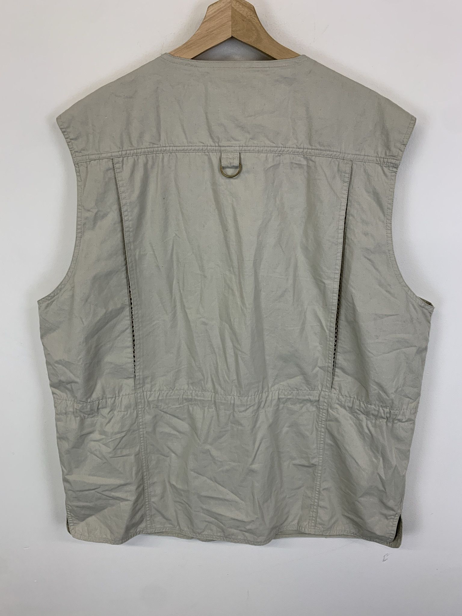 Vintage Vintage 1990s Eddie Bauer Tan Fishing Tactival Vest Size L Size US L / EU 52-54 / 3 - 4 Thumbnail