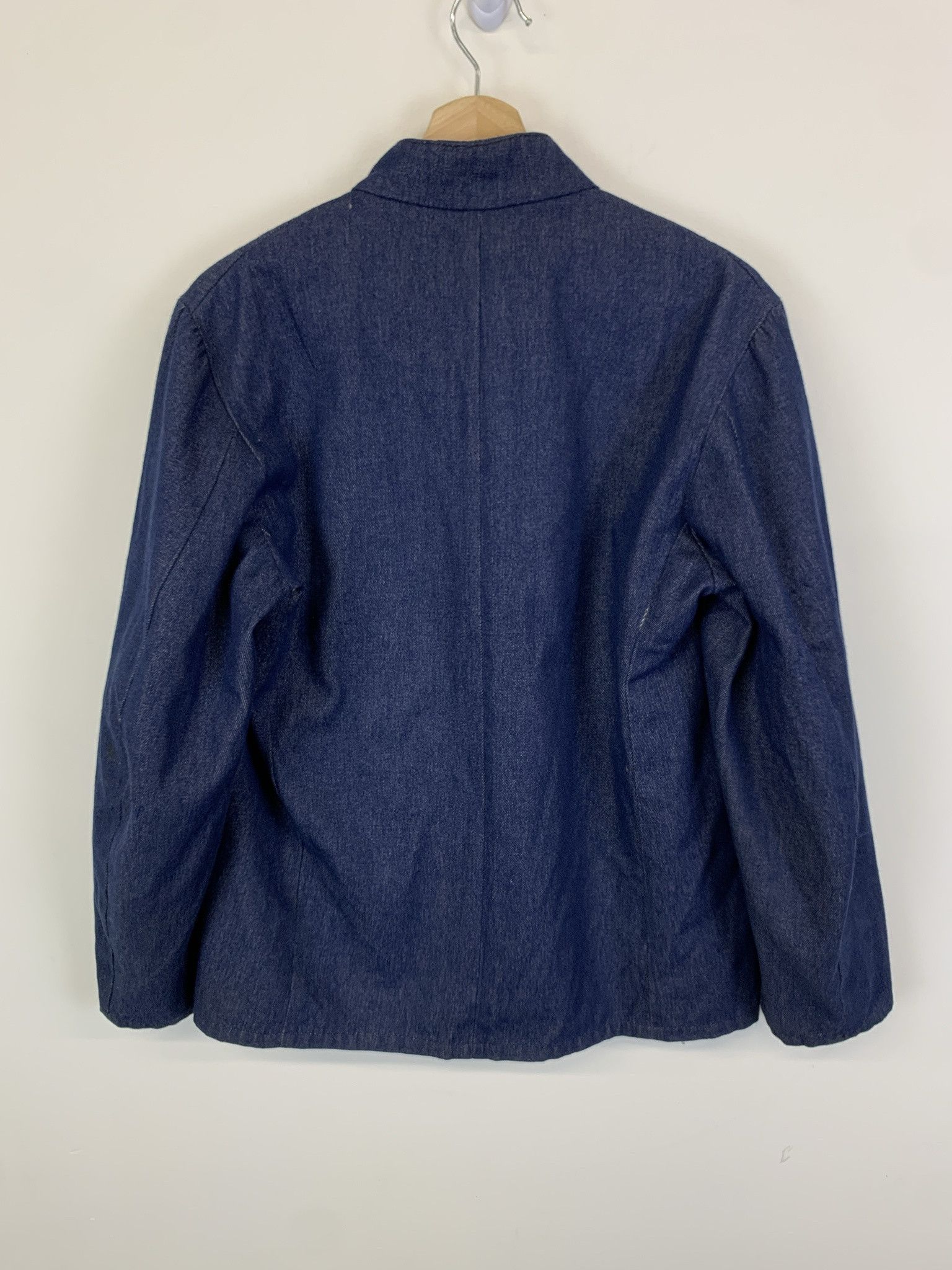 Vintage Vintage 1980s Salvedge Denim Jacket Hand Made Denim Coat Size S Size US S / EU 44-46 / 1 - 4 Thumbnail