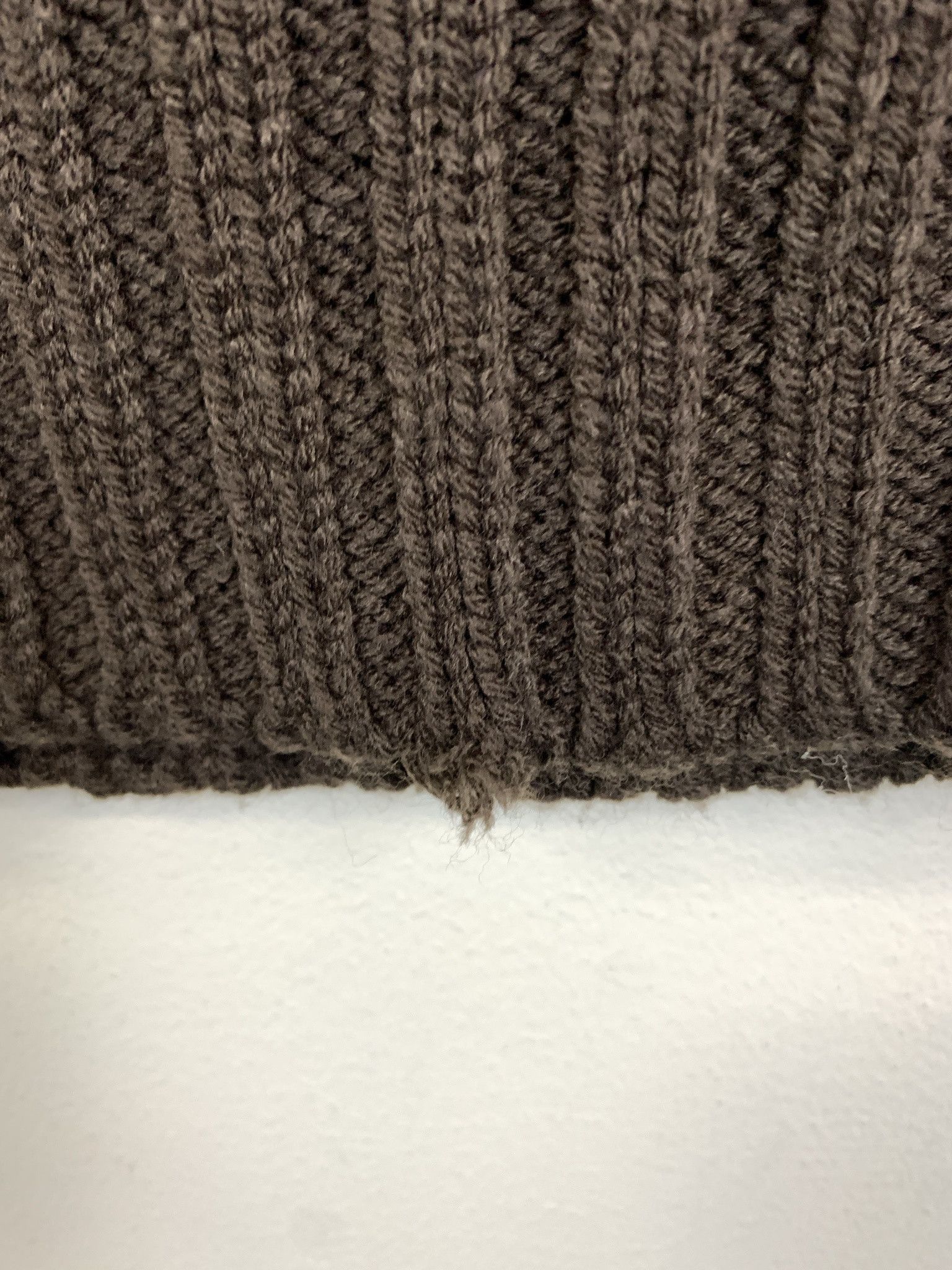 Vintage Vintage Brown Turtleneck Shortsleeve Cableknit Sweater Size M Size US M / EU 48-50 / 2 - 2 Thumbnail
