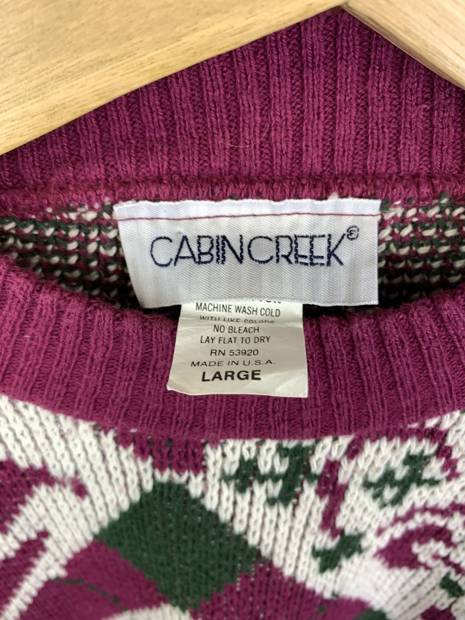 Vintage Vintage Fucshia Argyle Pattern 1990s Cableknit Sweater Size L Size US L / EU 52-54 / 3 - 2 Thumbnail