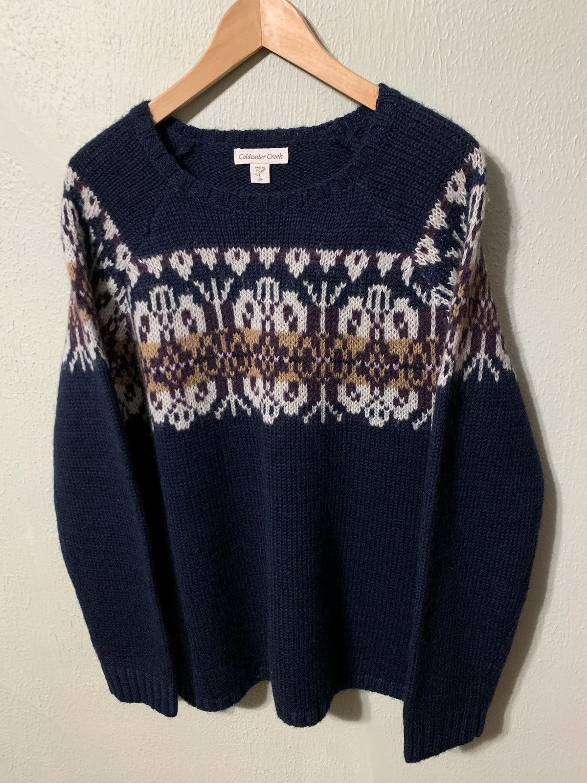 Vintage Vintage Maroon Regal Neck Knit Sweater Size US L / EU 52-54 / 3 - 3 Thumbnail