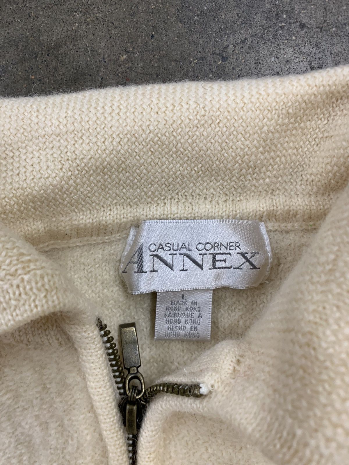Vintage Vintage 90s Knit Zip Cardigan Size US XS / EU 42 / 0 - 3 Thumbnail