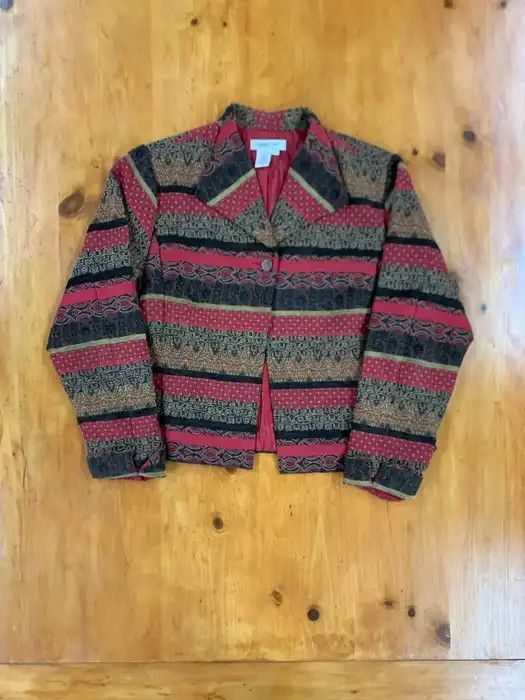 Vintage Vintage Lava Band Cardigan Size US L / EU 52-54 / 3 - 2 Thumbnail