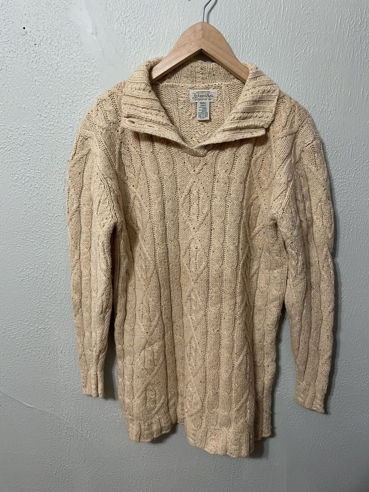 Vintage Vintage St. John’s Bay Cream Helix Knit Sweater Size US S / EU 44-46 / 1 - 3 Thumbnail