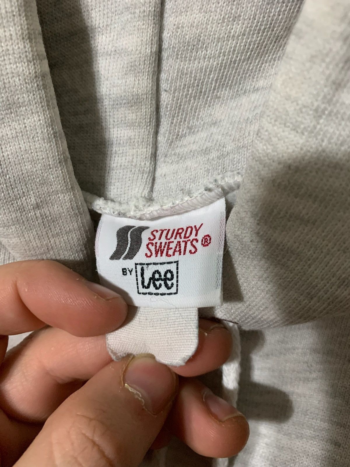Vintage Vintage Crewneck 1990s Blank Grey Hooded Vintage Sweatshirt Size US S / EU 44-46 / 1 - 2 Thumbnail