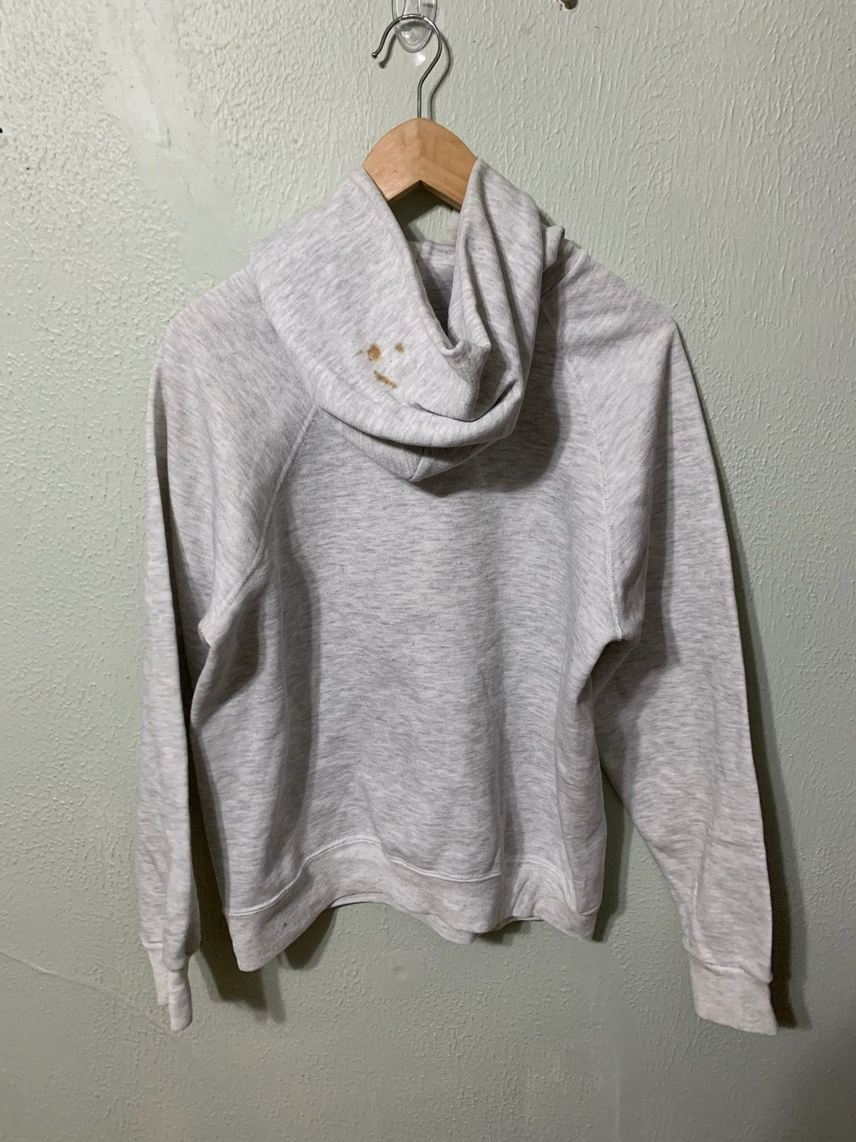 Vintage Vintage Crewneck 1990s Blank Grey Hooded Vintage Sweatshirt Size US S / EU 44-46 / 1 - 3 Thumbnail