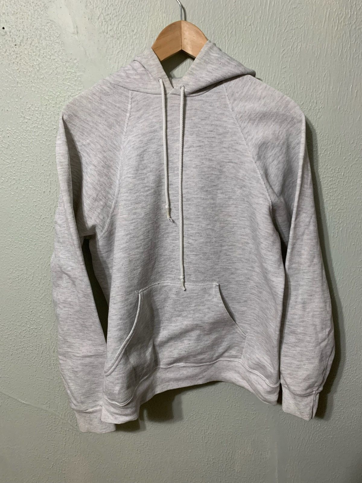 Vintage Vintage Crewneck 1990s Blank Grey Hooded Vintage Sweatshirt Size US S / EU 44-46 / 1 - 4 Thumbnail