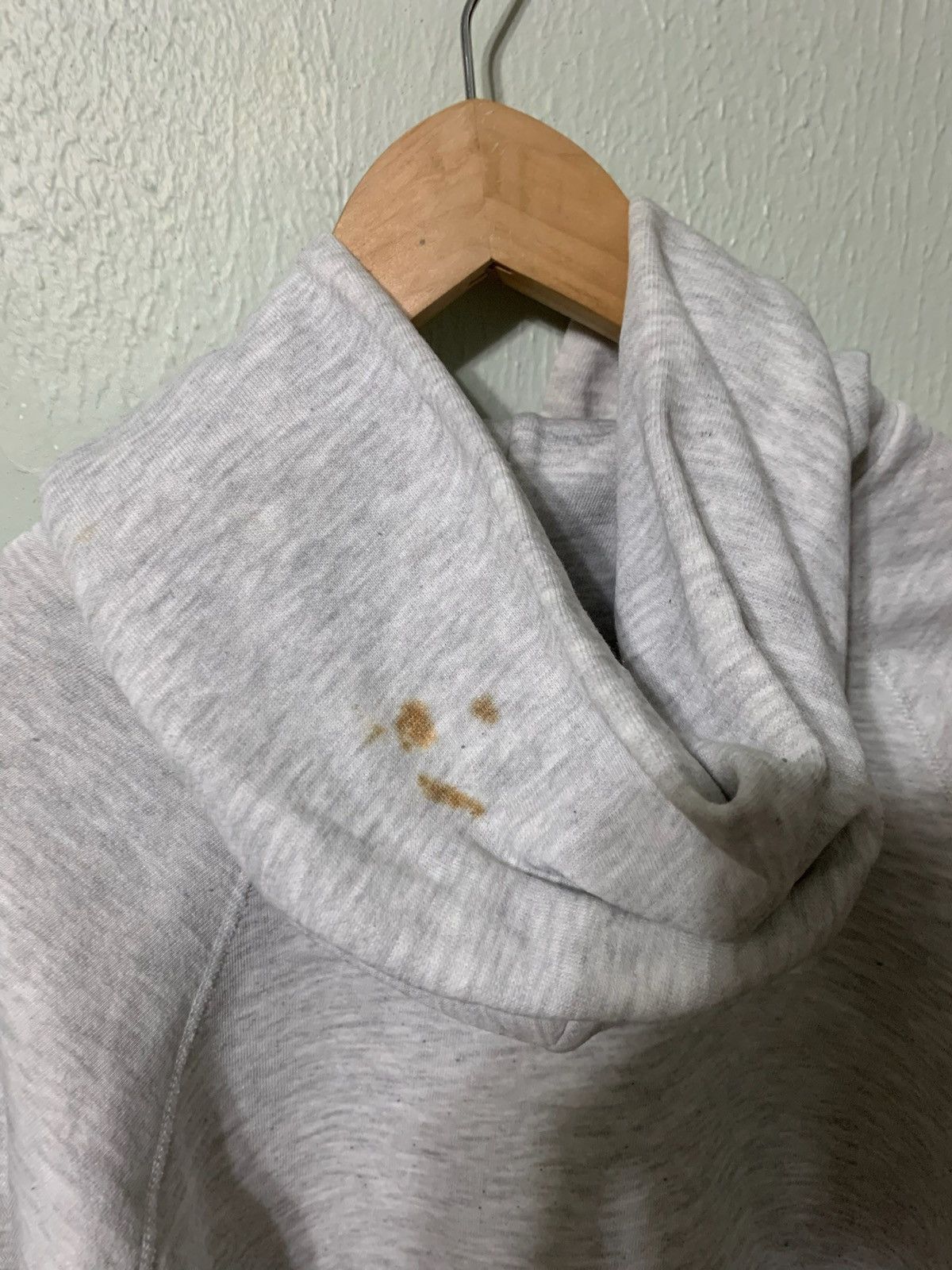 Vintage Vintage Crewneck 1990s Blank Grey Hooded Vintage Sweatshirt Size US S / EU 44-46 / 1 - 5 Thumbnail