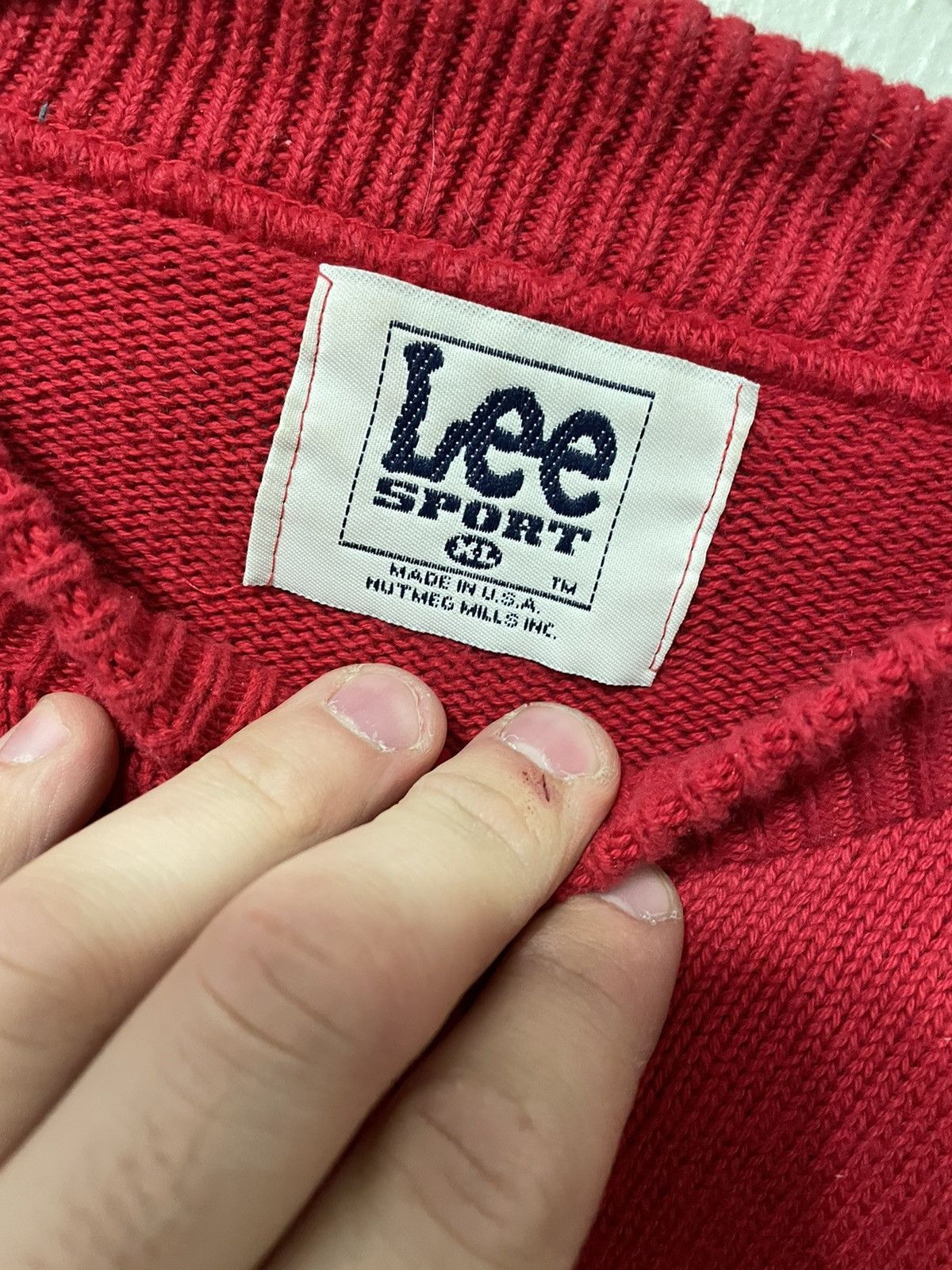 Vintage Vintage Ruby Bottom Knit Sweater Size US XL / EU 56 / 4 - 3 Thumbnail